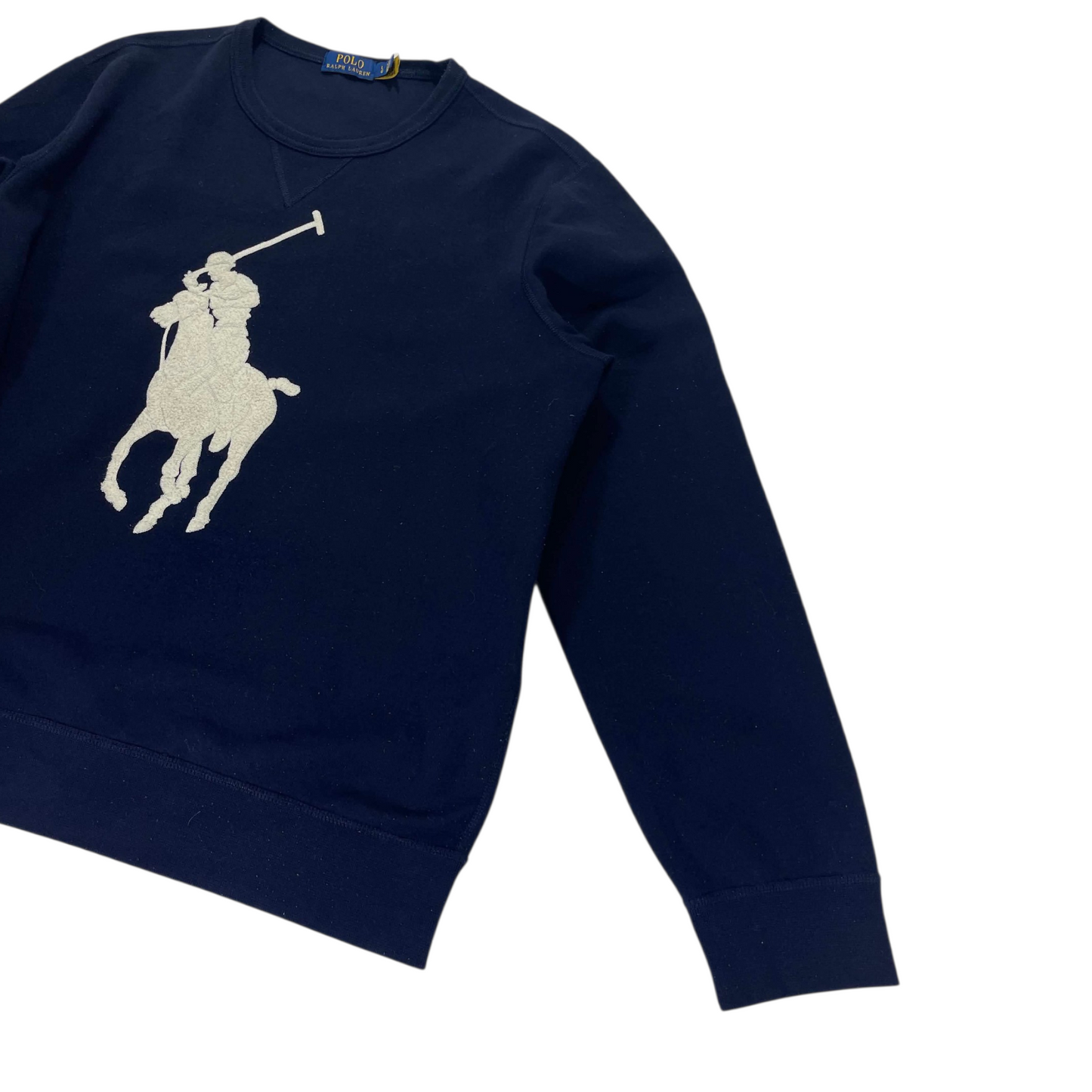 BIG PONY POLO RALPH LAUREN NAVY BLUE CREWNECK (L)