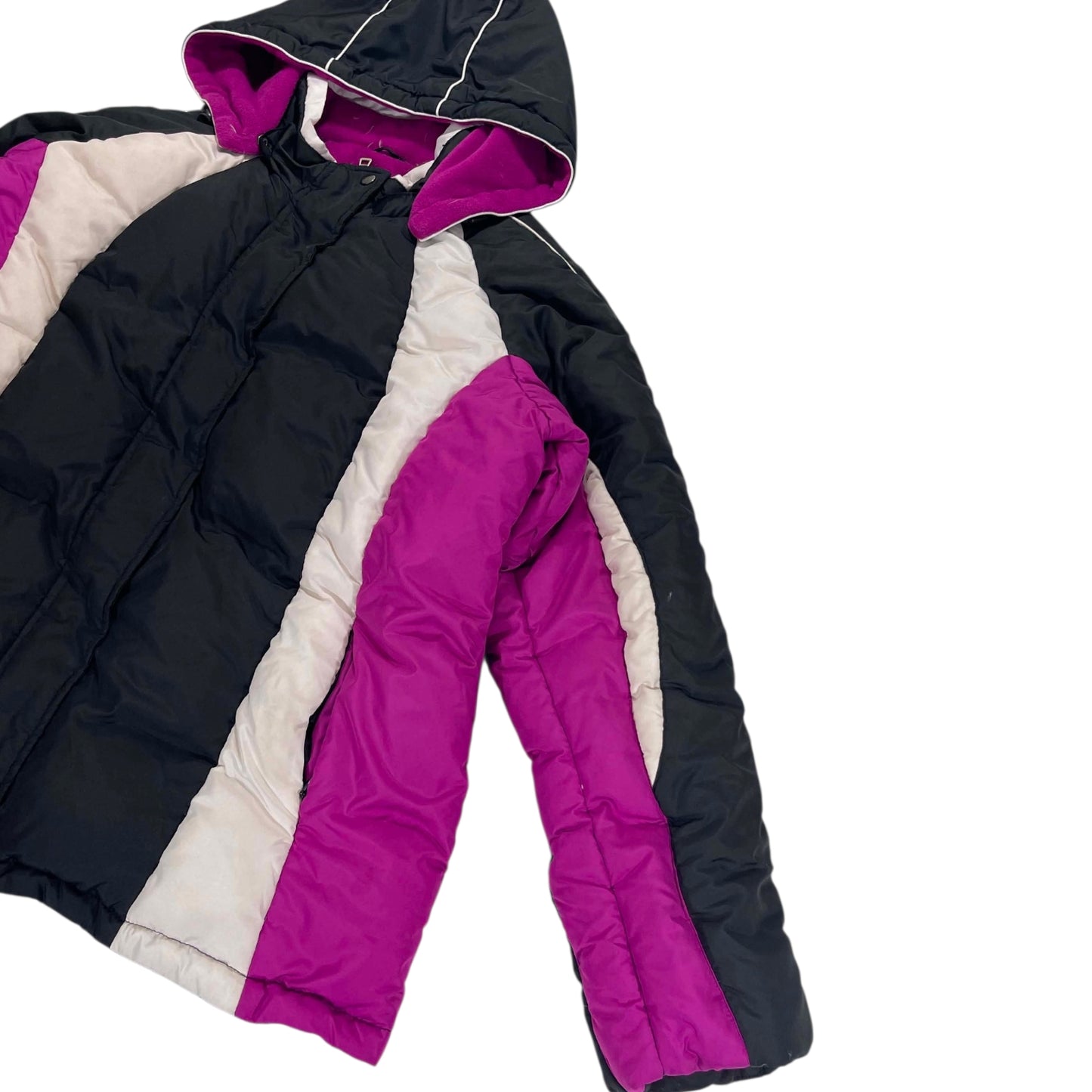 MULTI COLOUR PUFFER HOODIE (M)