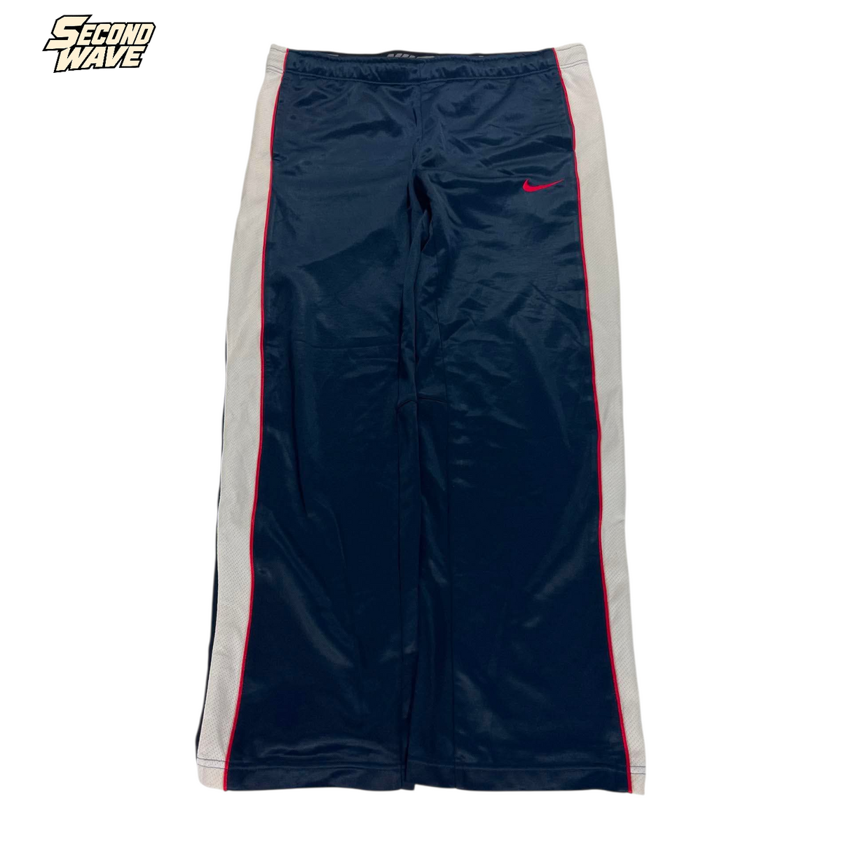 Y2K NIKE BLUE DRI-FIT TRACK PANTS⁷ (BEST FIT L - XL)