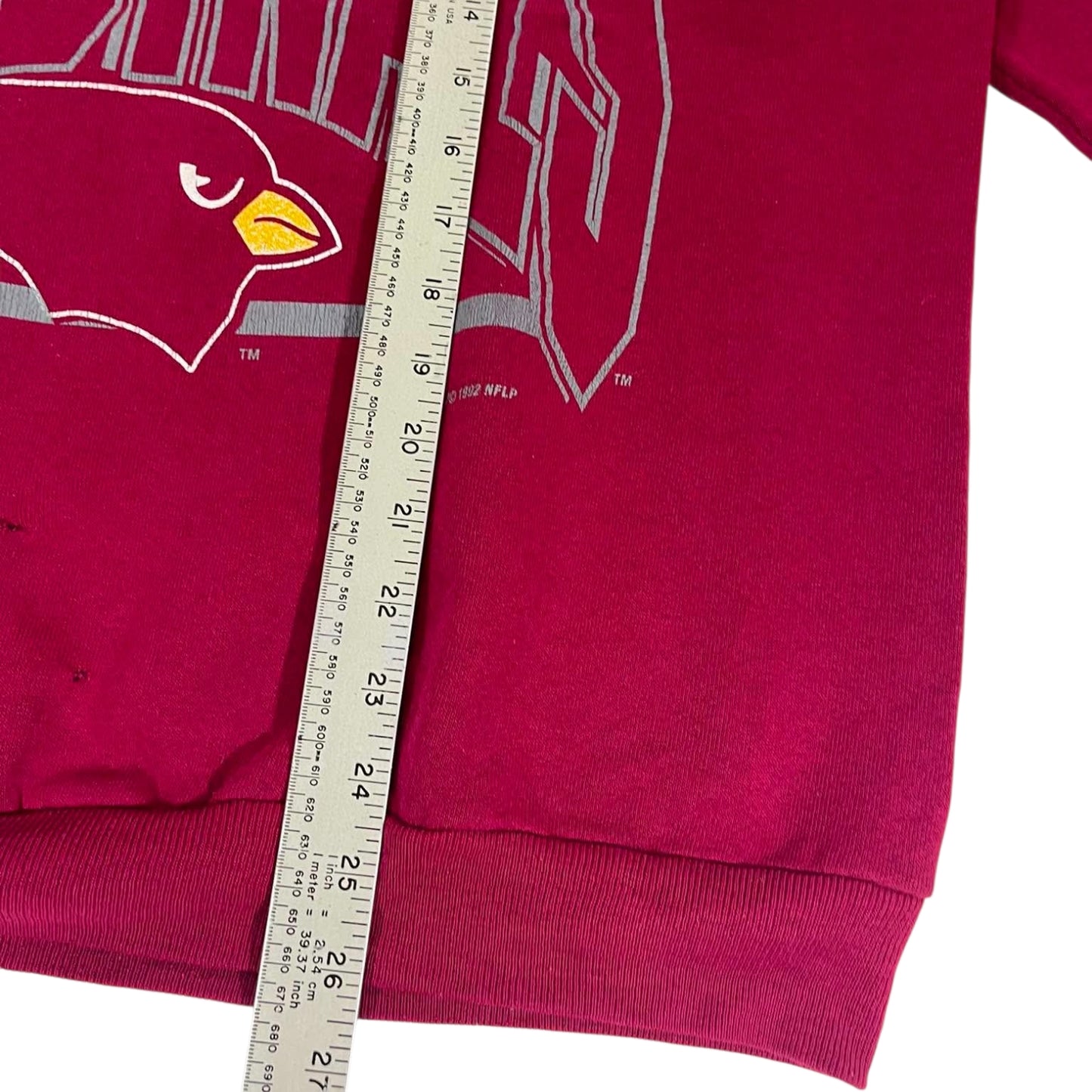 90S ARIZONA CARDINALS BURGUNDY CREWNECK (L)