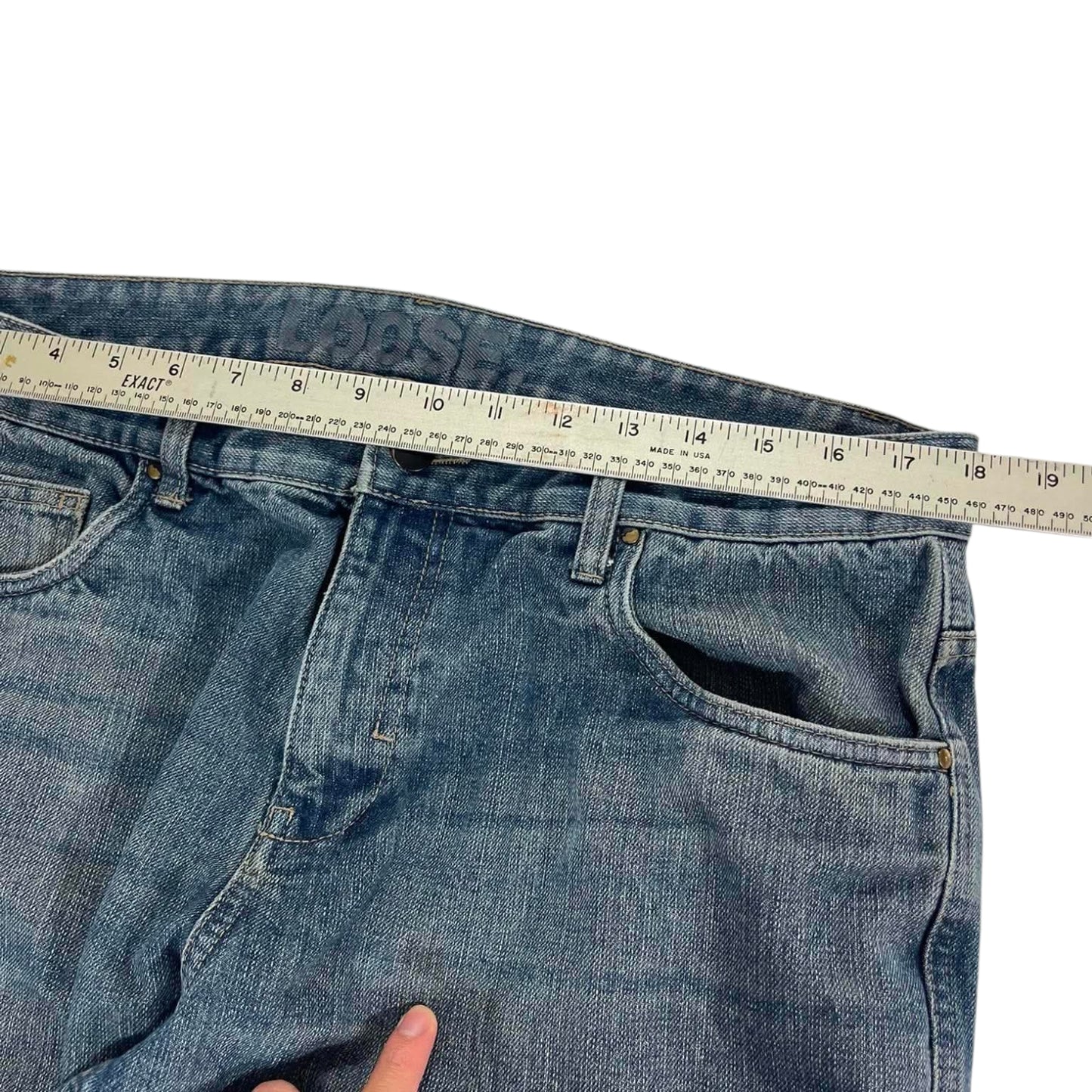 VINTAGE GARAGE BLUE DENIM JEANS (36)