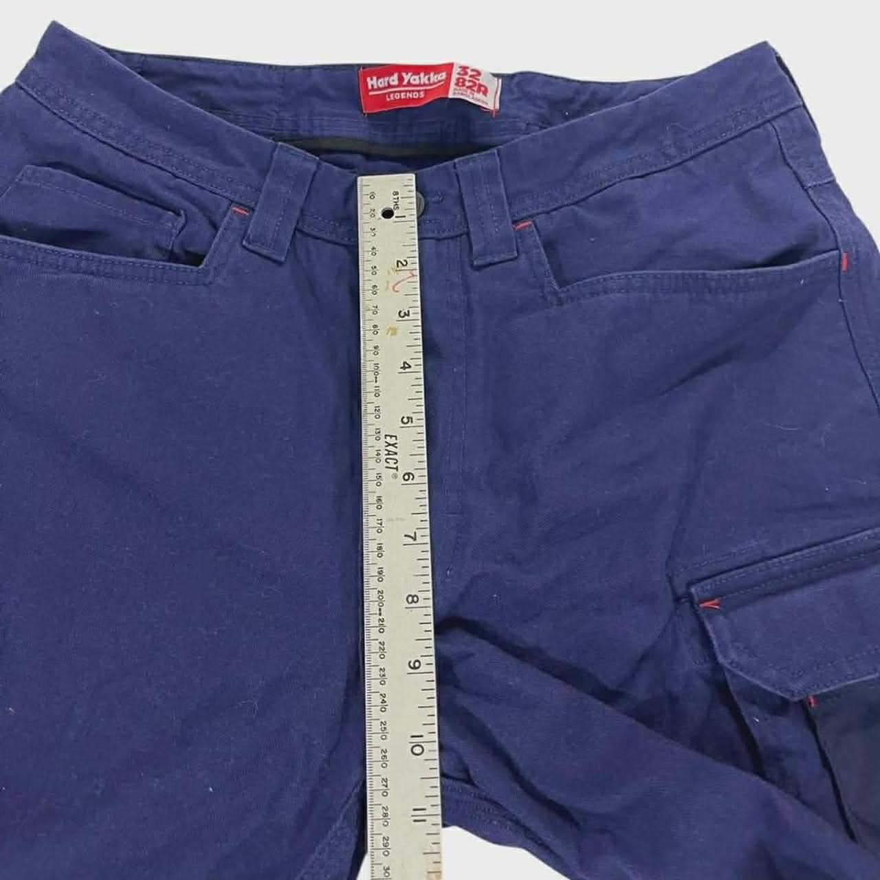 HARD YAKKA NAVY CARGO PANTS (32)