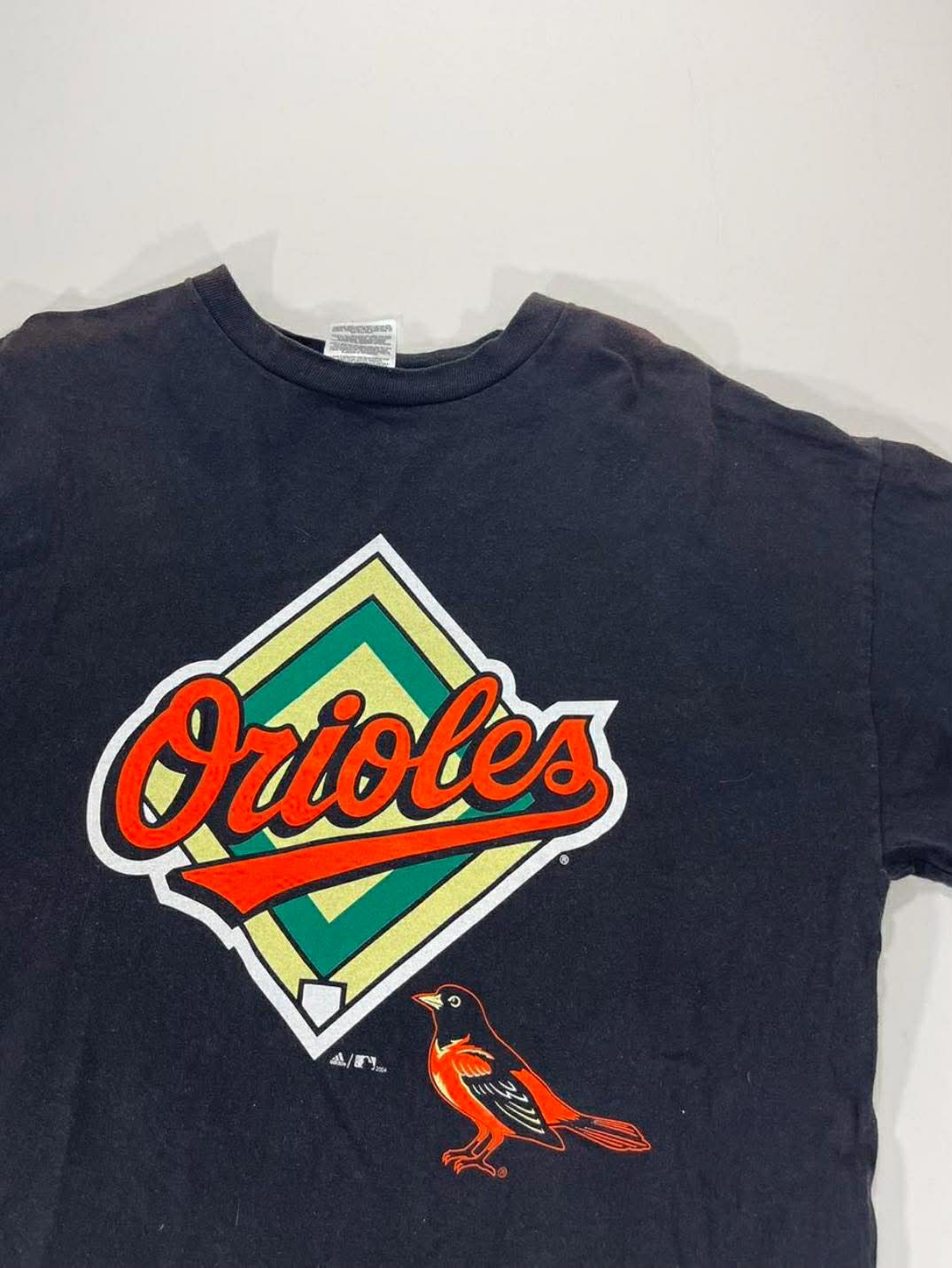 VINTAGE ADIDAS BLACK BALTIMORE ORIOLES T-SHIRT (L)