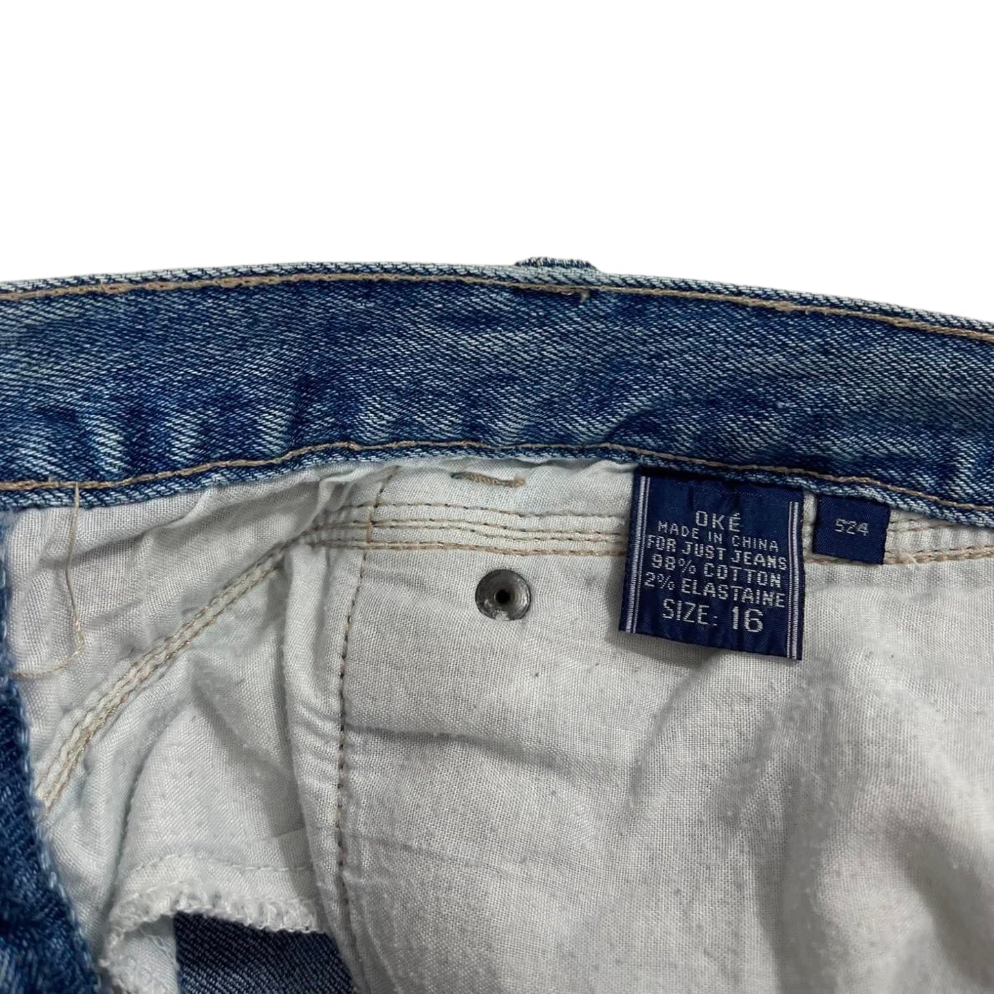 VINTAGE OKE BLUE DENIM JEANS (30)