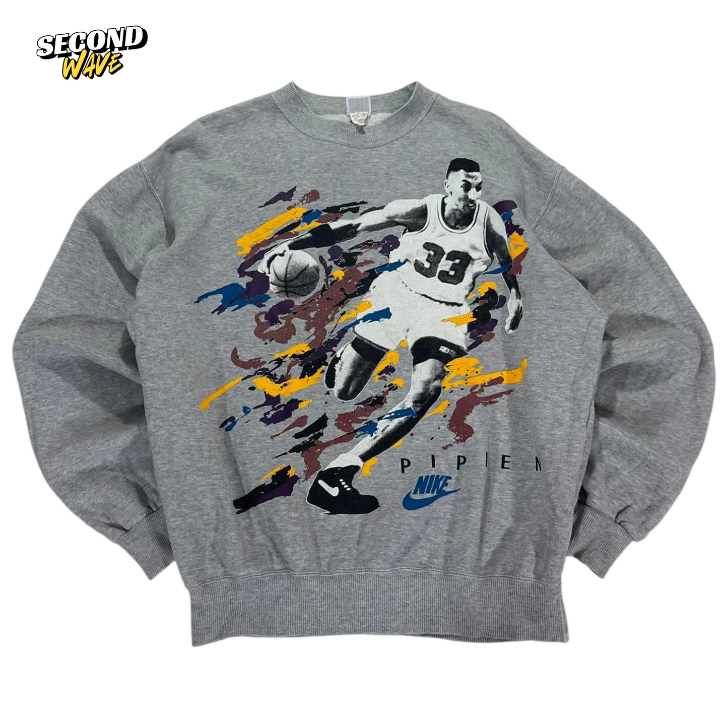 VINTAGE NIKE GREY PIPPEN SWEATSHIRT (M)