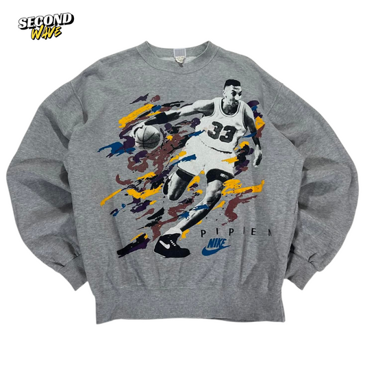 VINTAGE NIKE GREY PIPPEN SWEATSHIRT (M)
