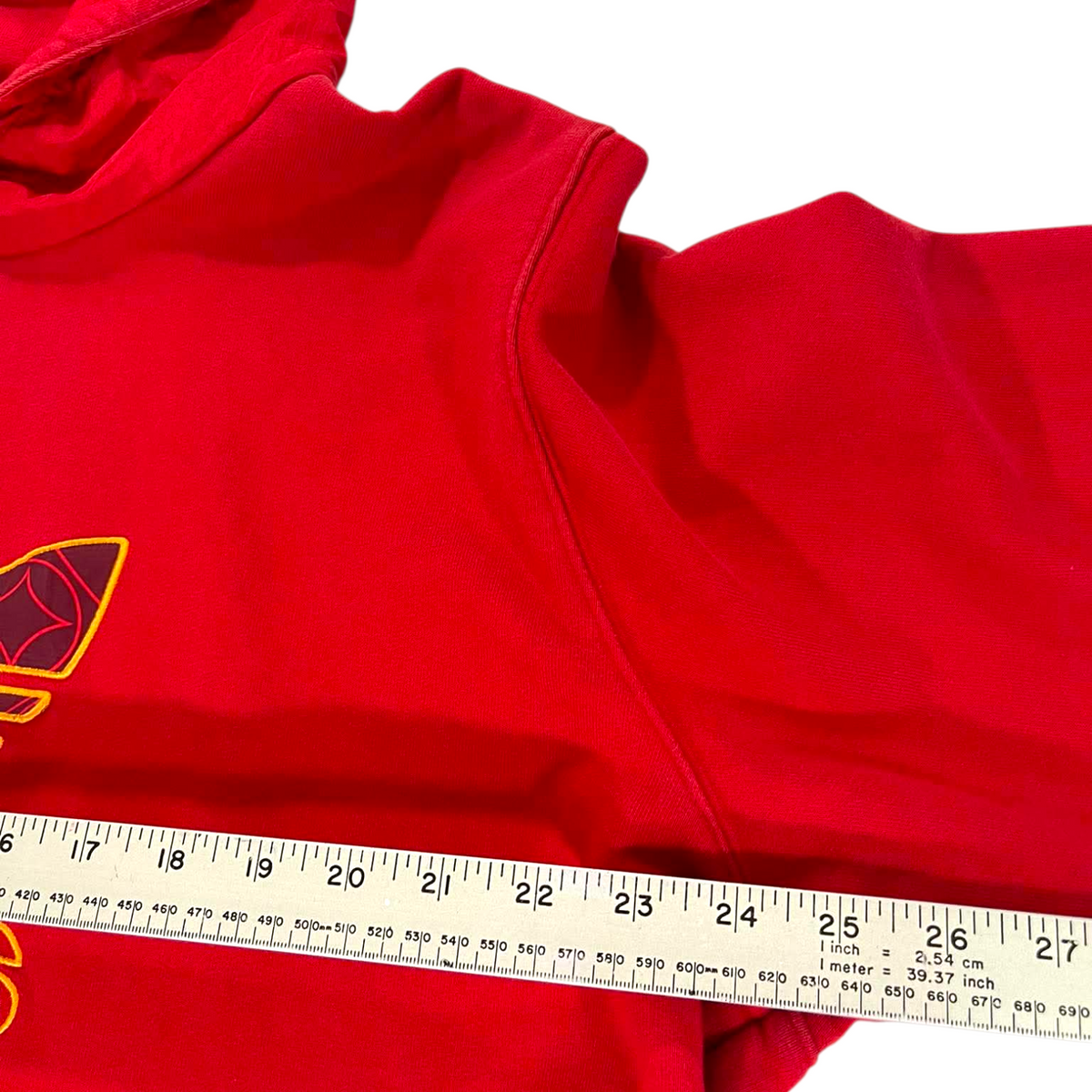 ADIDAS ORIGINALS RED HOODIE (XL)