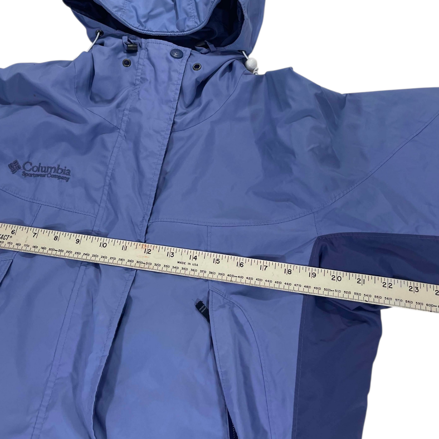 COLUMBIA SPORTSWEAR BLUE & PURPLE WINDBREAKER (M-L)