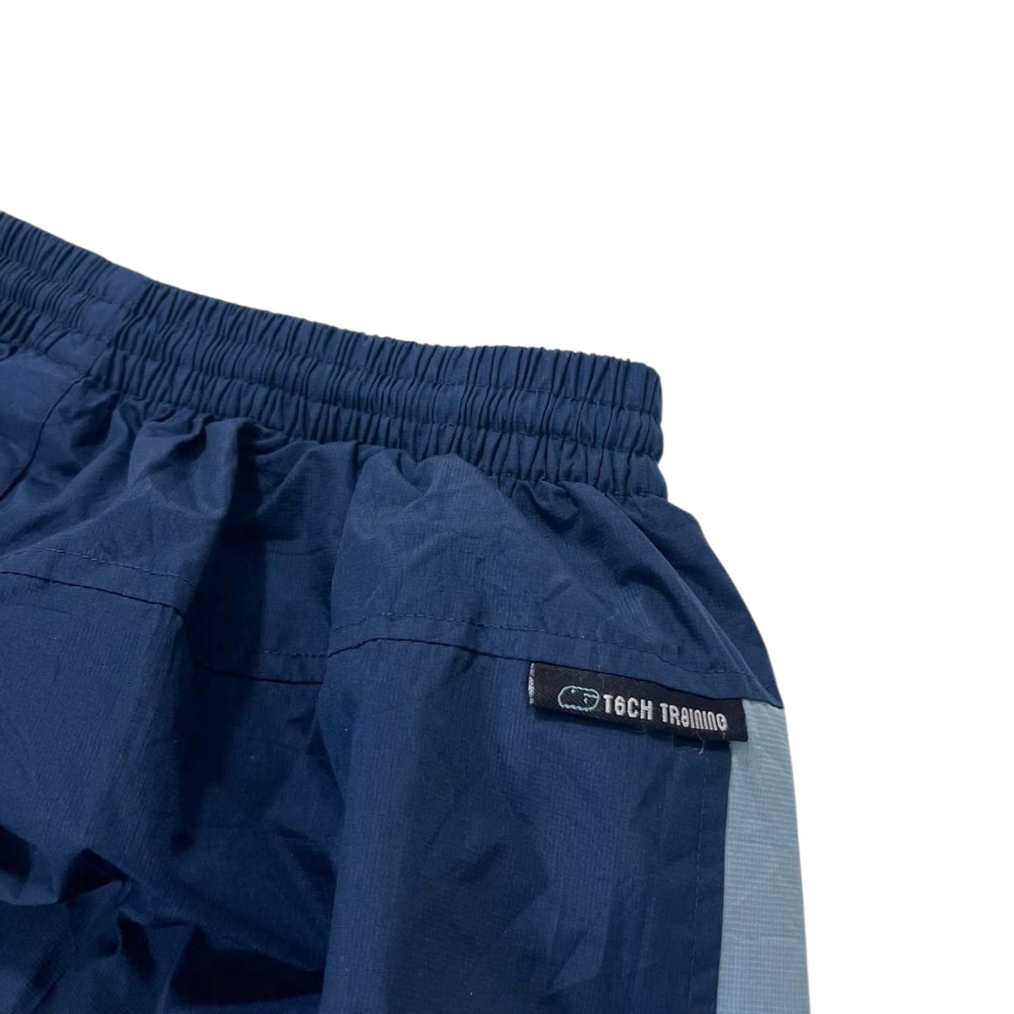 VINTAGE HEAVYWEIGHT NIKE NAVY BLUE TRACK PANTS (L)