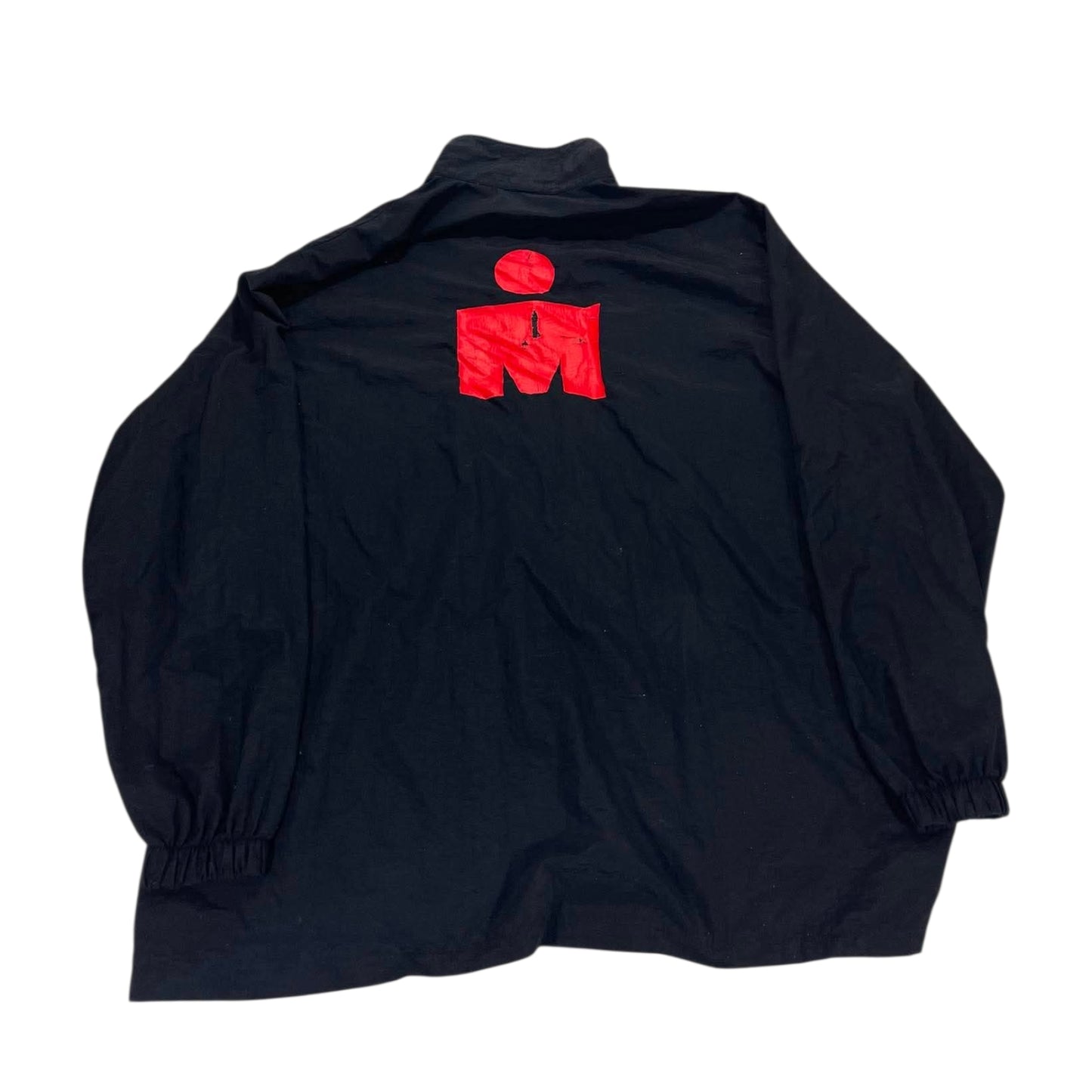 VINTAGE IRONMAN NEW ZEALAND TRIATHLON BLACK WINDBREAKER (L)