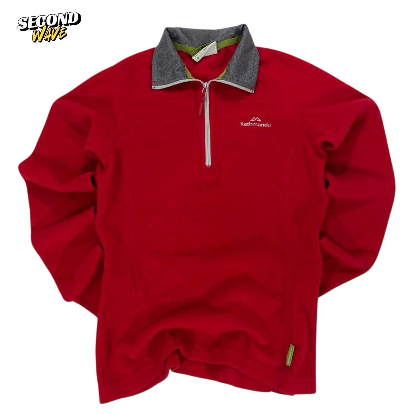 KATHMANDU RED FLEECE QUARTER ZIP SWEATSHIRT (6)