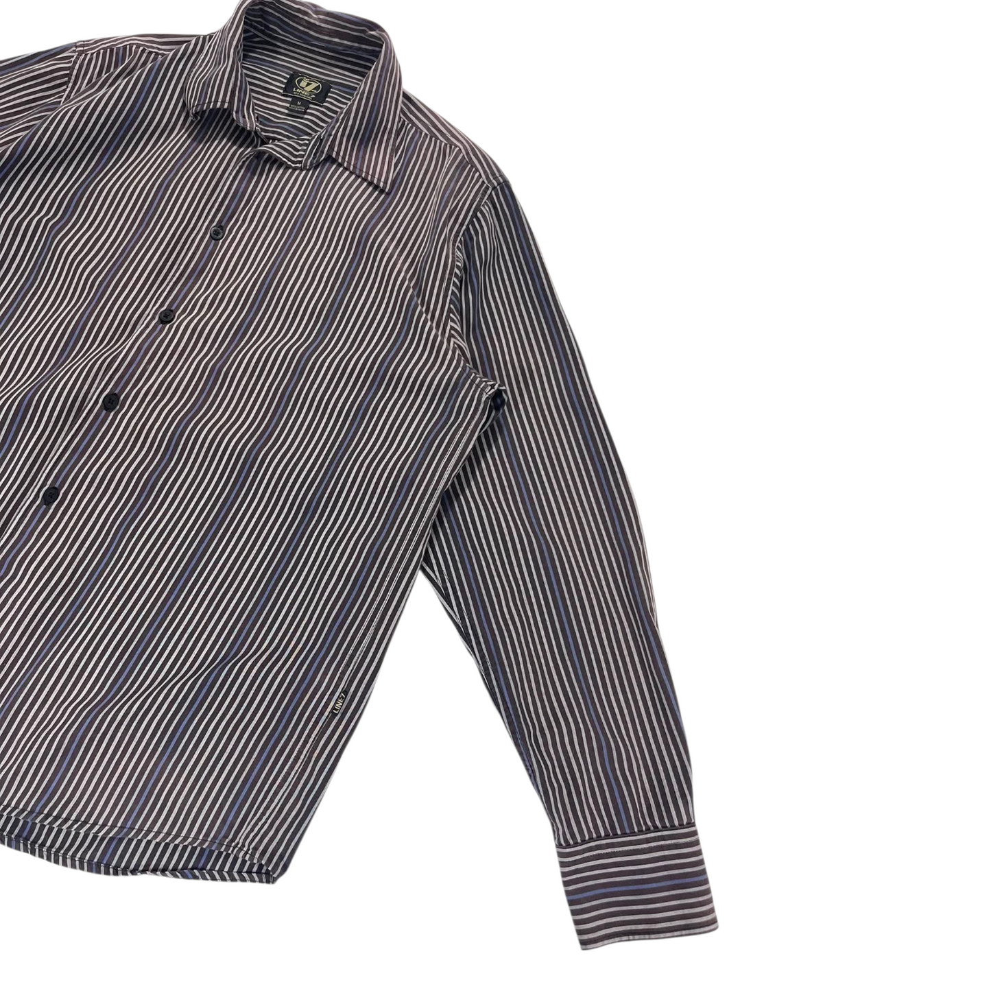 VINTAGE LINE7 LONG SLEEVE BUTTON UP SHIRT (M)