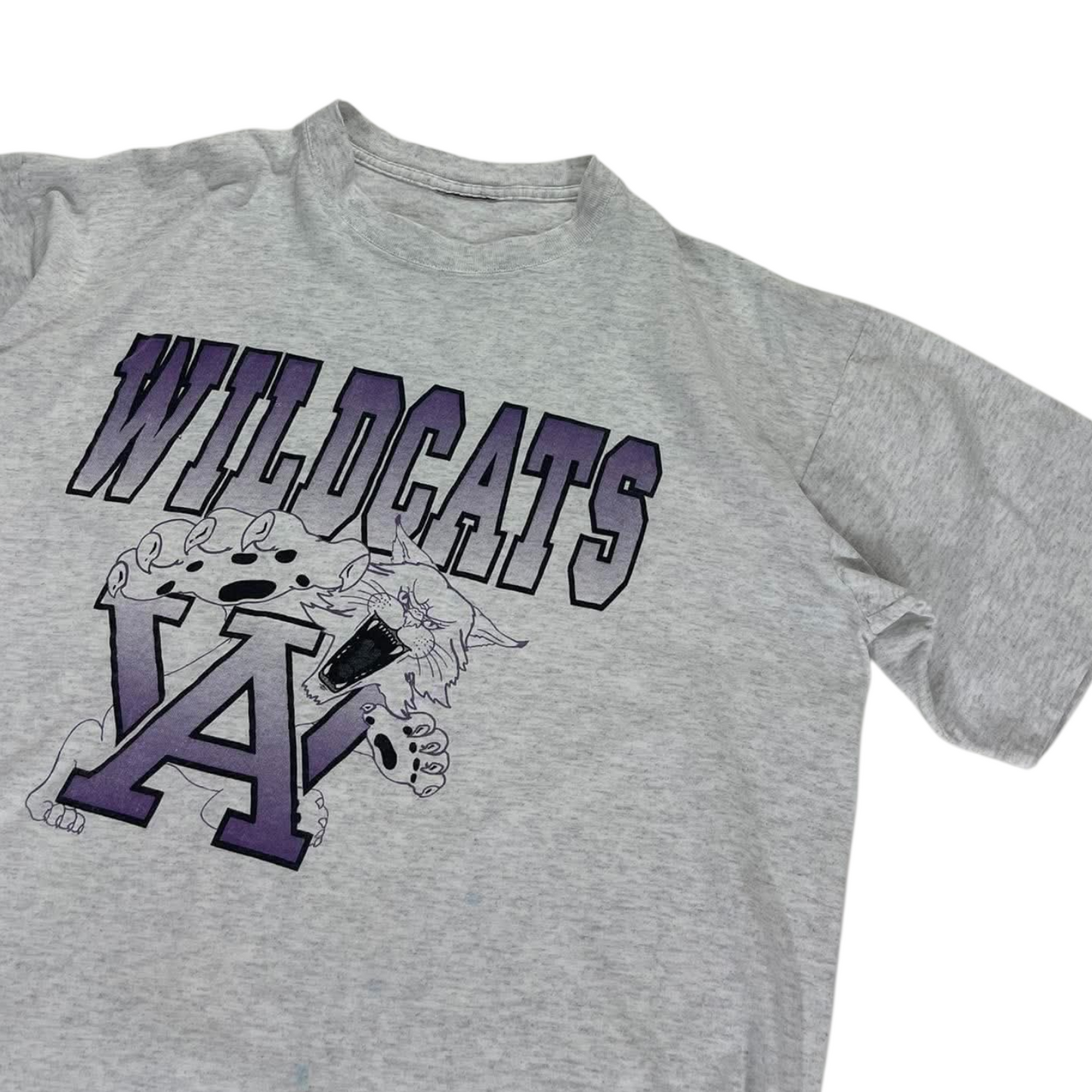 90s GREY WILDCATS T-SHIRT (L)