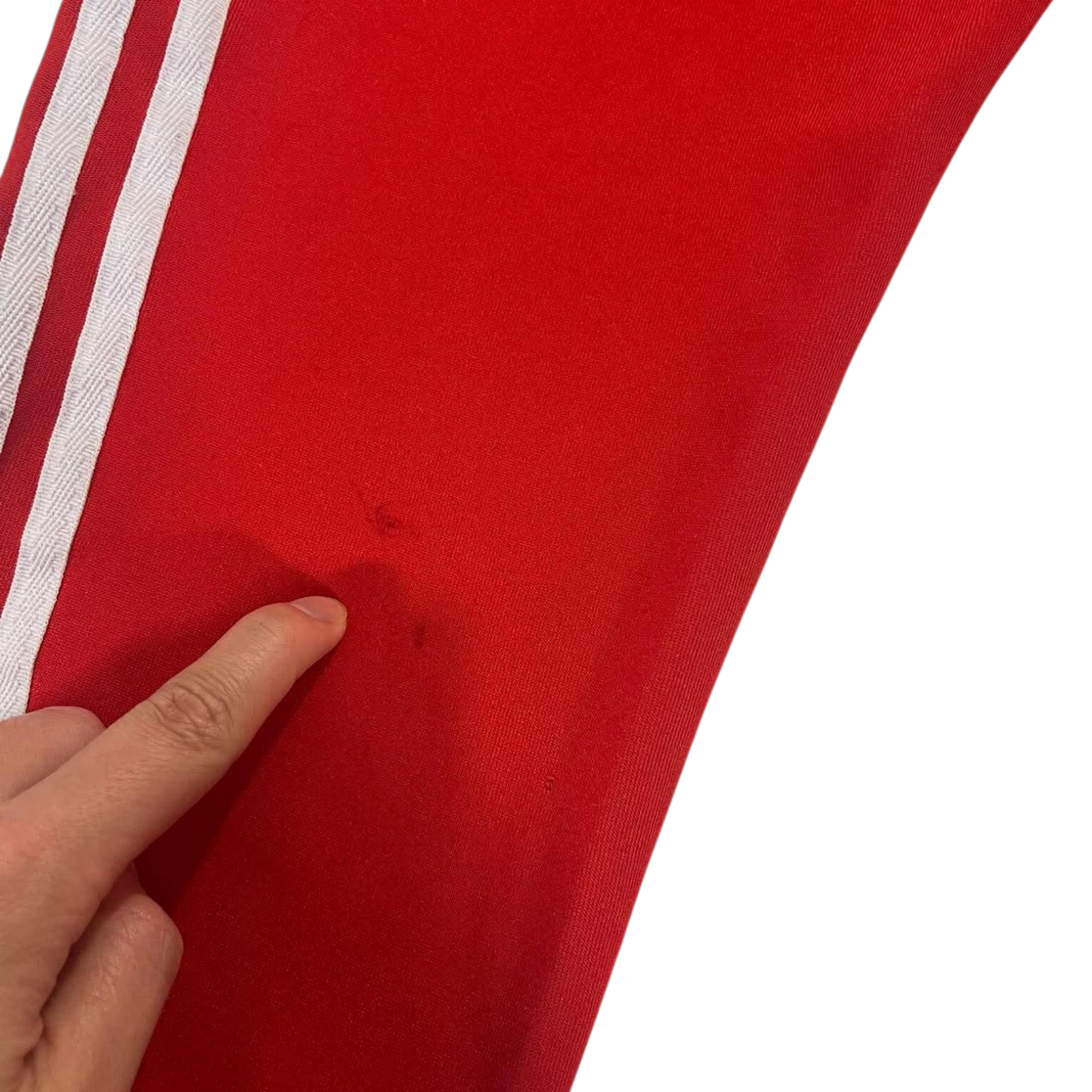 ADIDAS RED TRACK PANTS³ (M)