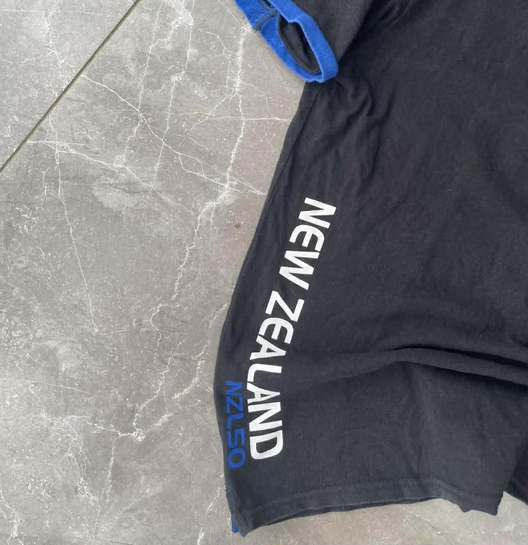 EMIRATES TEAM NEW ZEALAND BLACK POLO SHIRT (2XL)