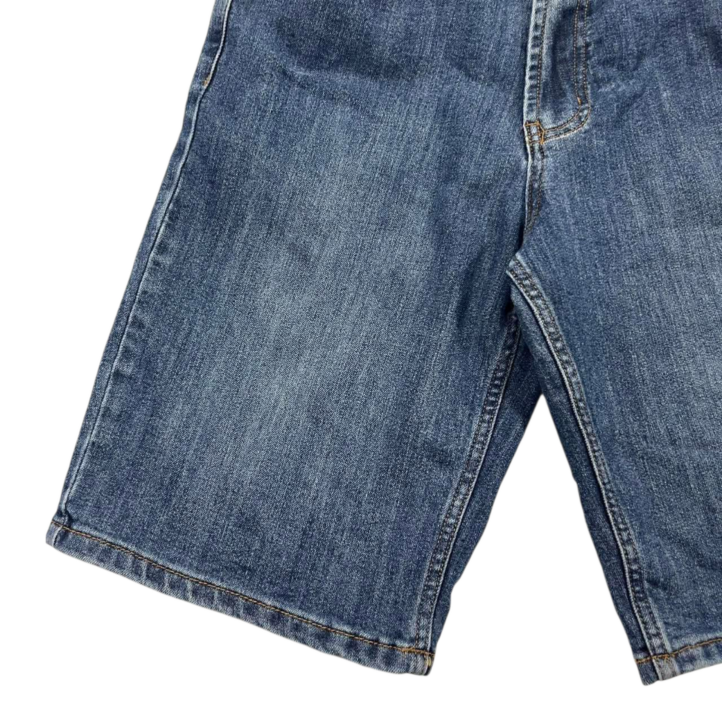 Y2K CHISEL BLUE DENIM SHORTS (32)