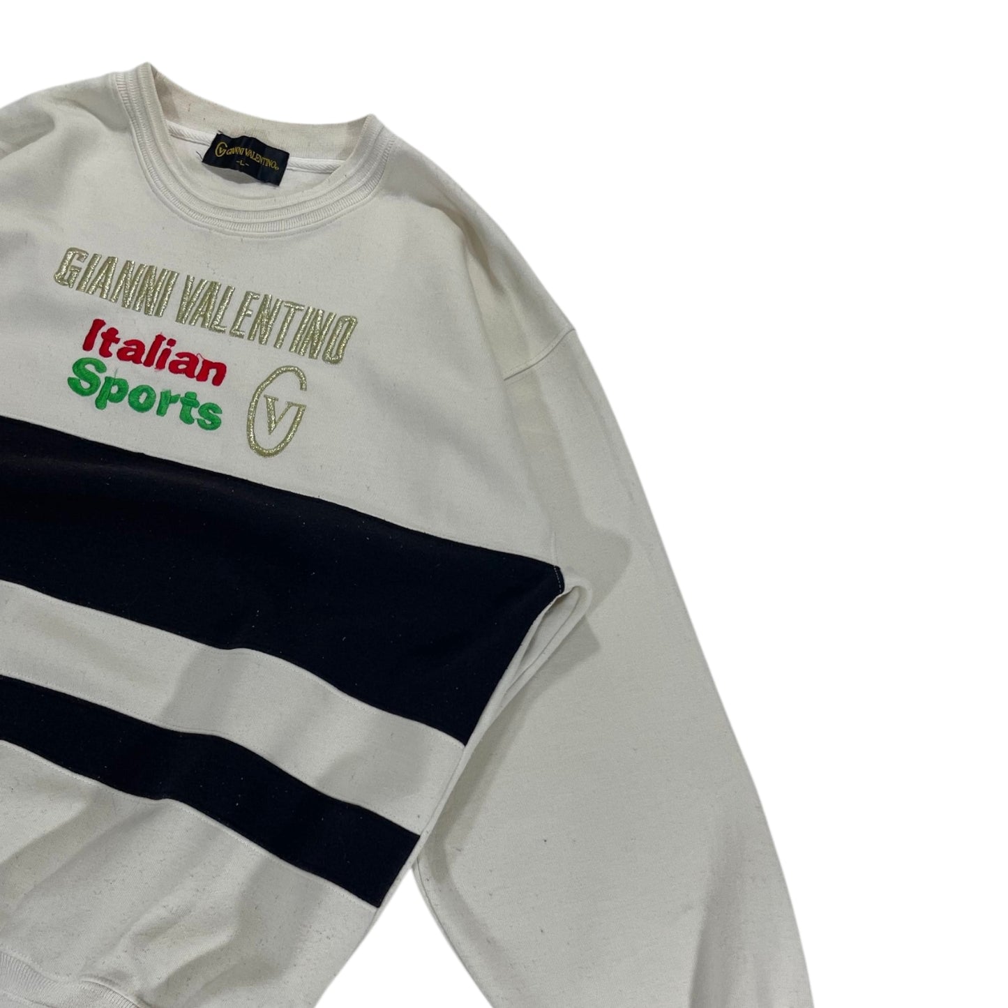 VINTAGE GIANNI VALENTINO WHITE CREWNECK (L)