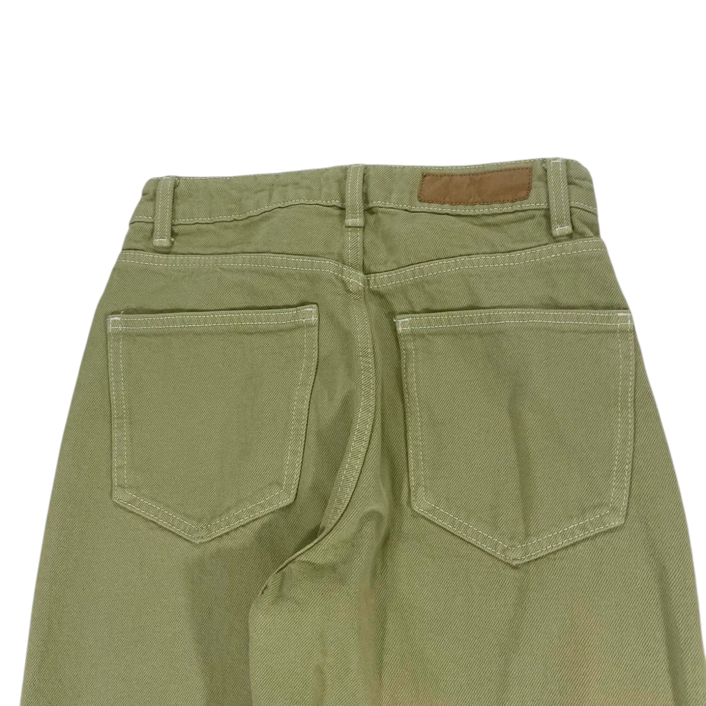 LIME WOMENS COTTON ON GREEN WIDE LEG JEANS (26)