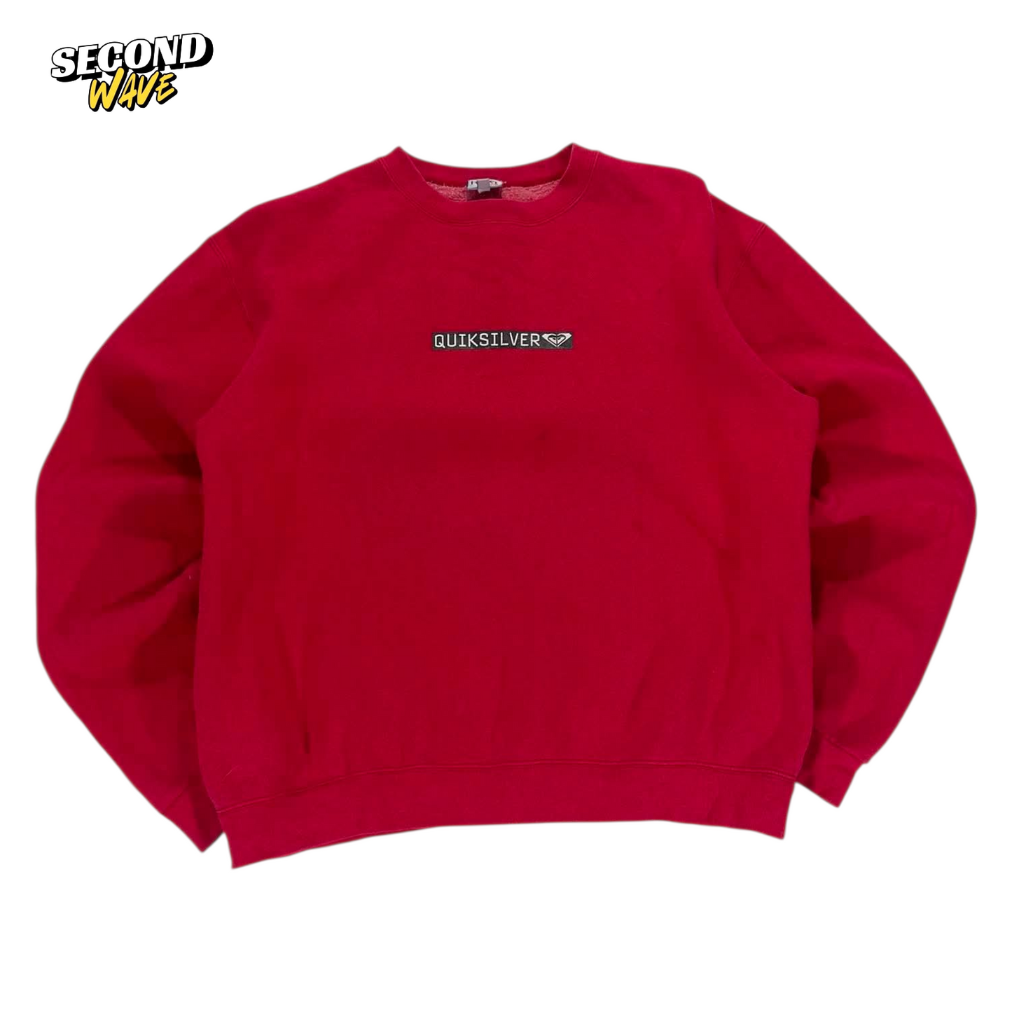 QUICKSILVER RED CREWNECK SWEATSHIRT (M)