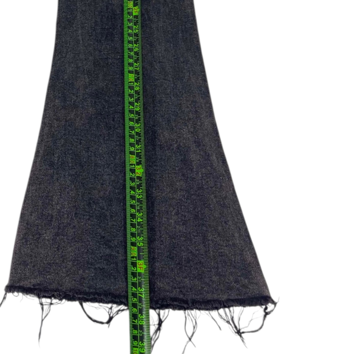 Y2K BLACK STUDDED FLARE JEANS (30)