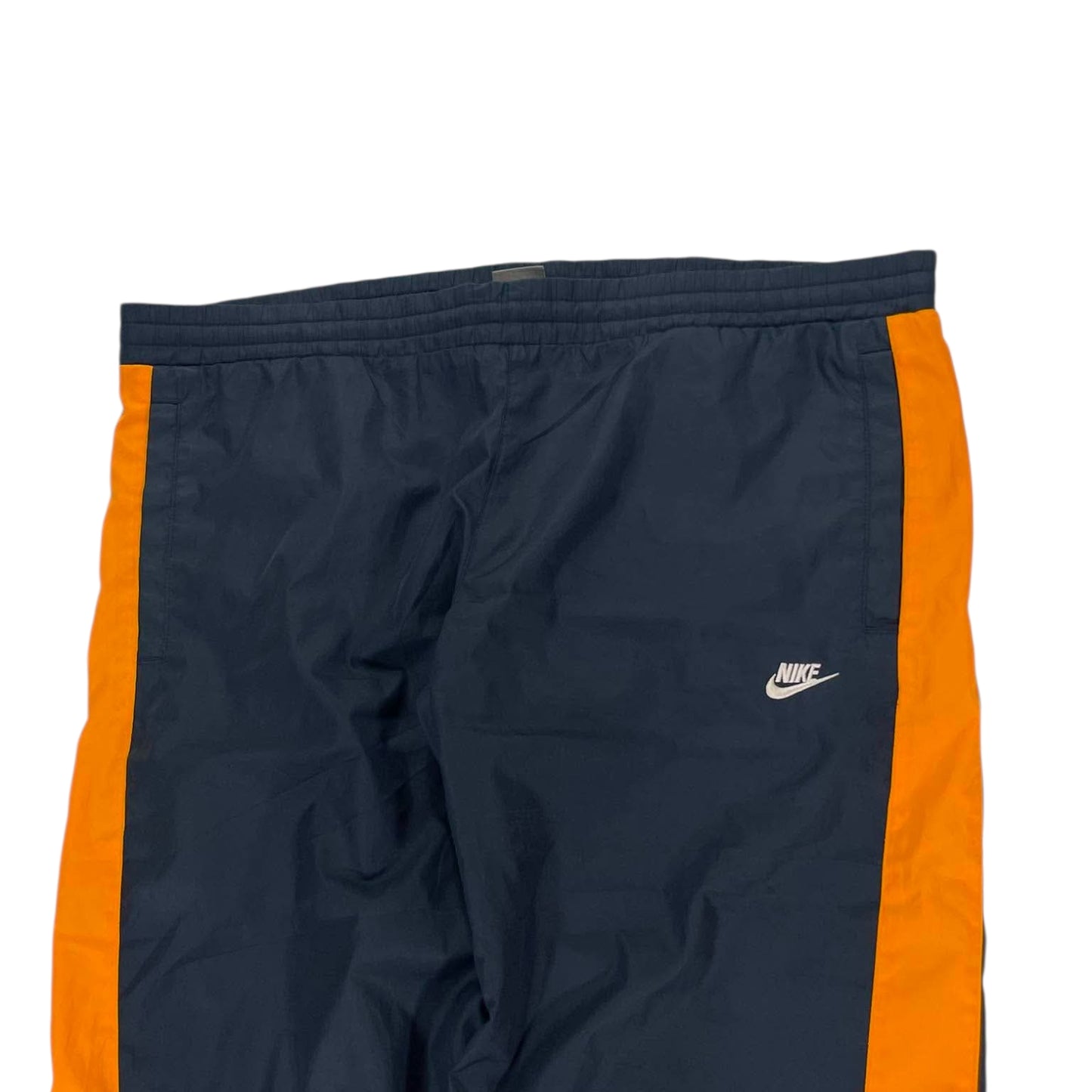 VINTAGE NIKE WIDE LEG TRACK PANTS (L)