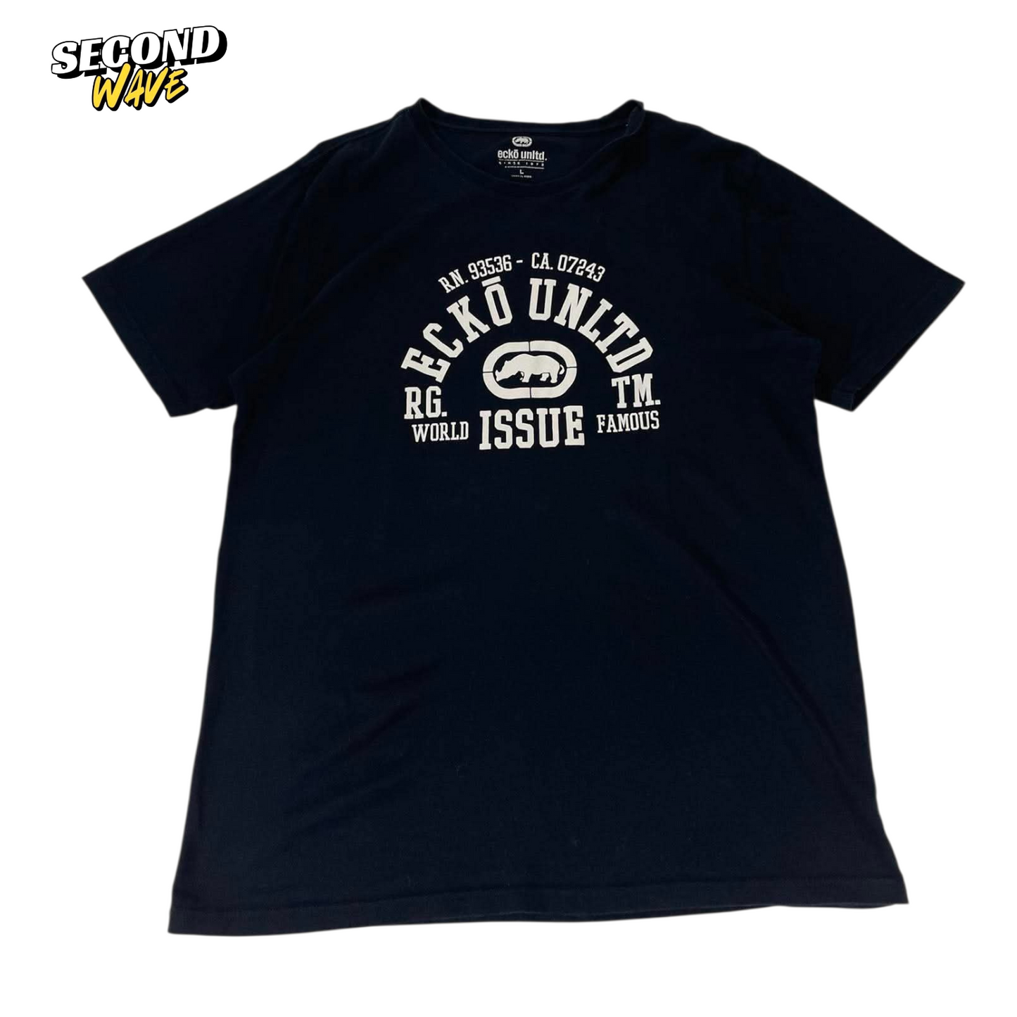 ECKO UNLTED. BLACK GRAPHIC TEE (L)