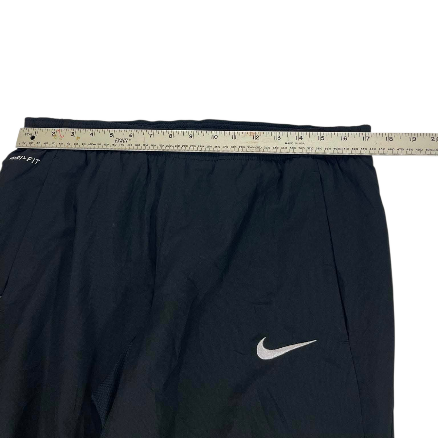 NIKE DRI-FIT BLACK TRACK PANTS (L) ⁷
