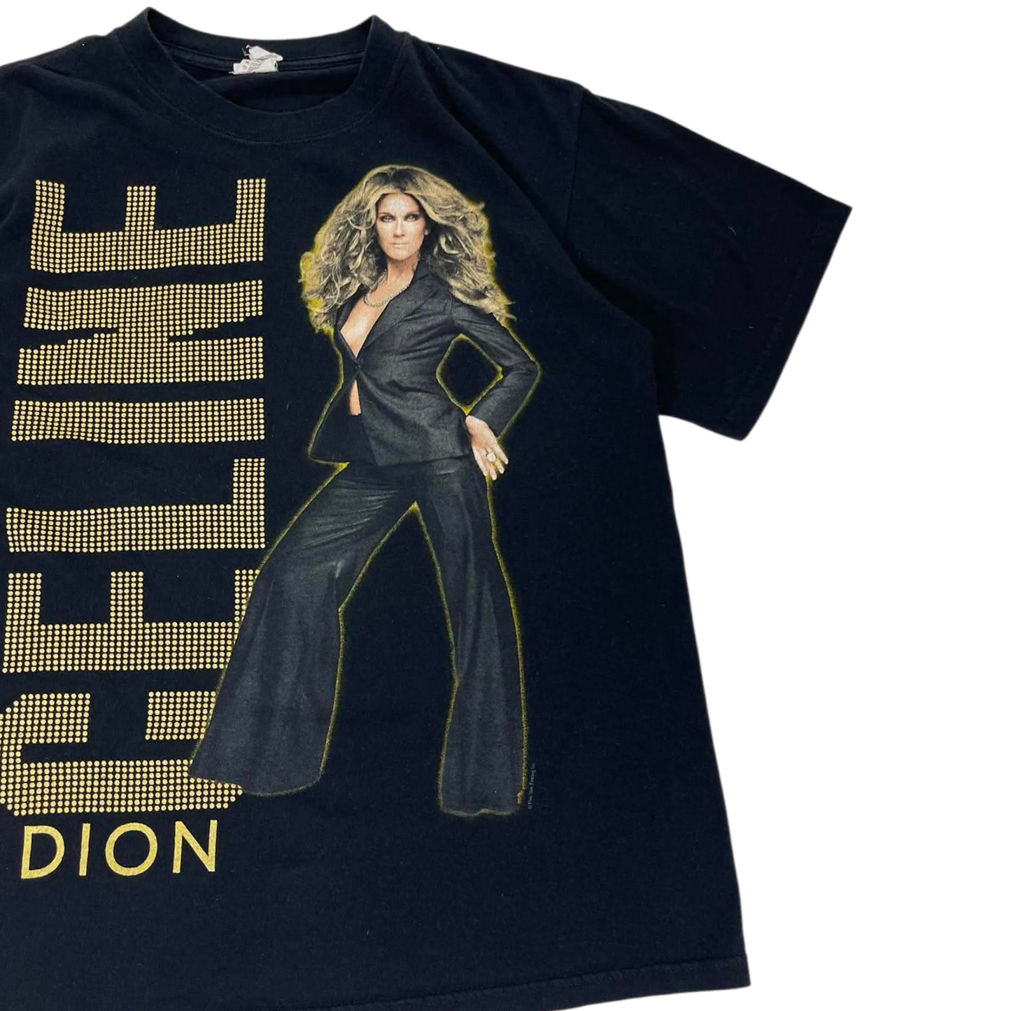 CELINE DION BLACK TOUR TEE (M)