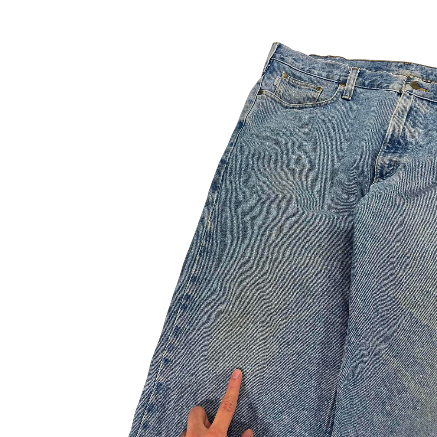VINTAGE CARHARTT BLUE DENIM JEANS (40)