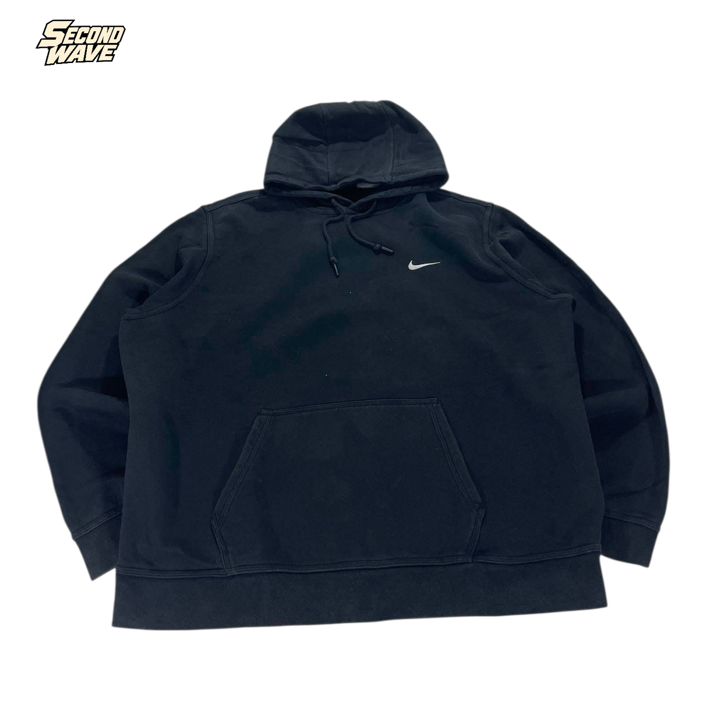 NIKE BLACK HOODIE (BEST FIT L - XL)