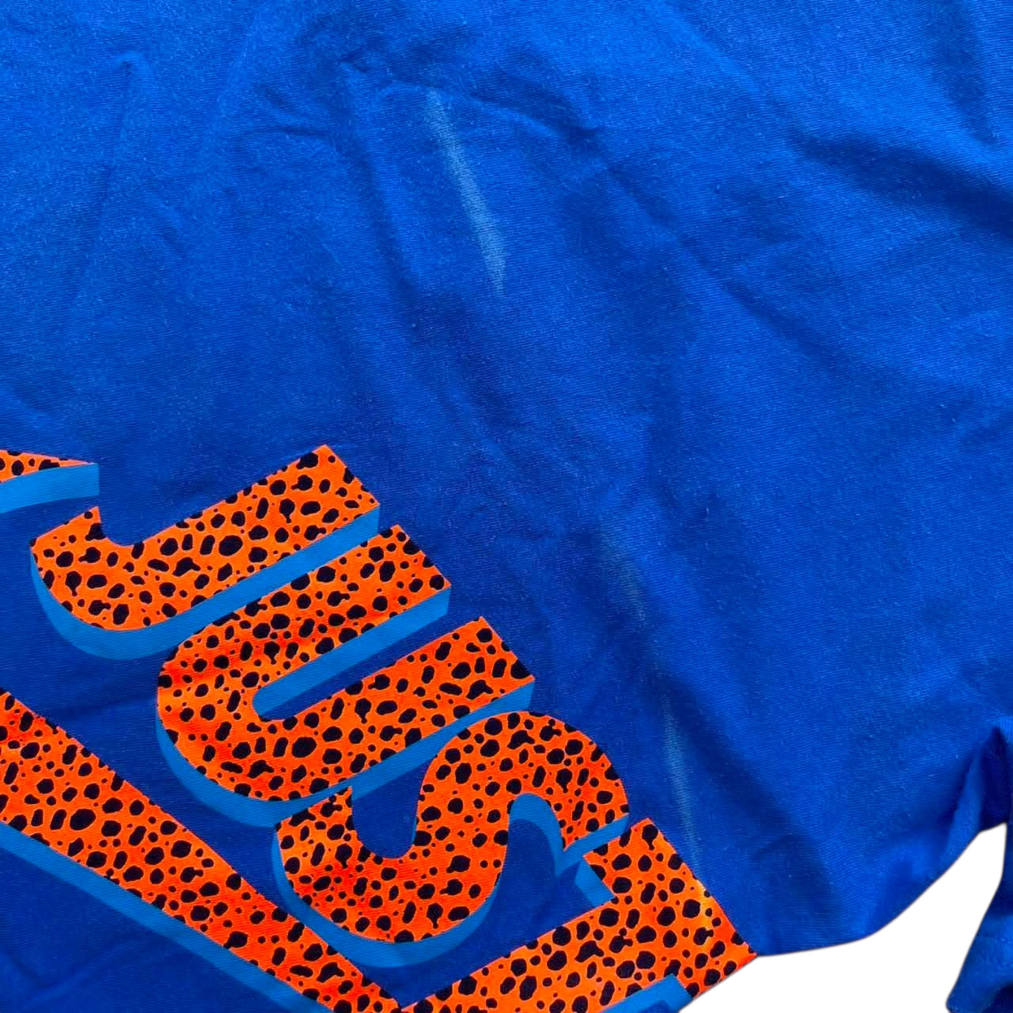 NIKE BLUE CHEETAH PRINT T-SHIRT (M)