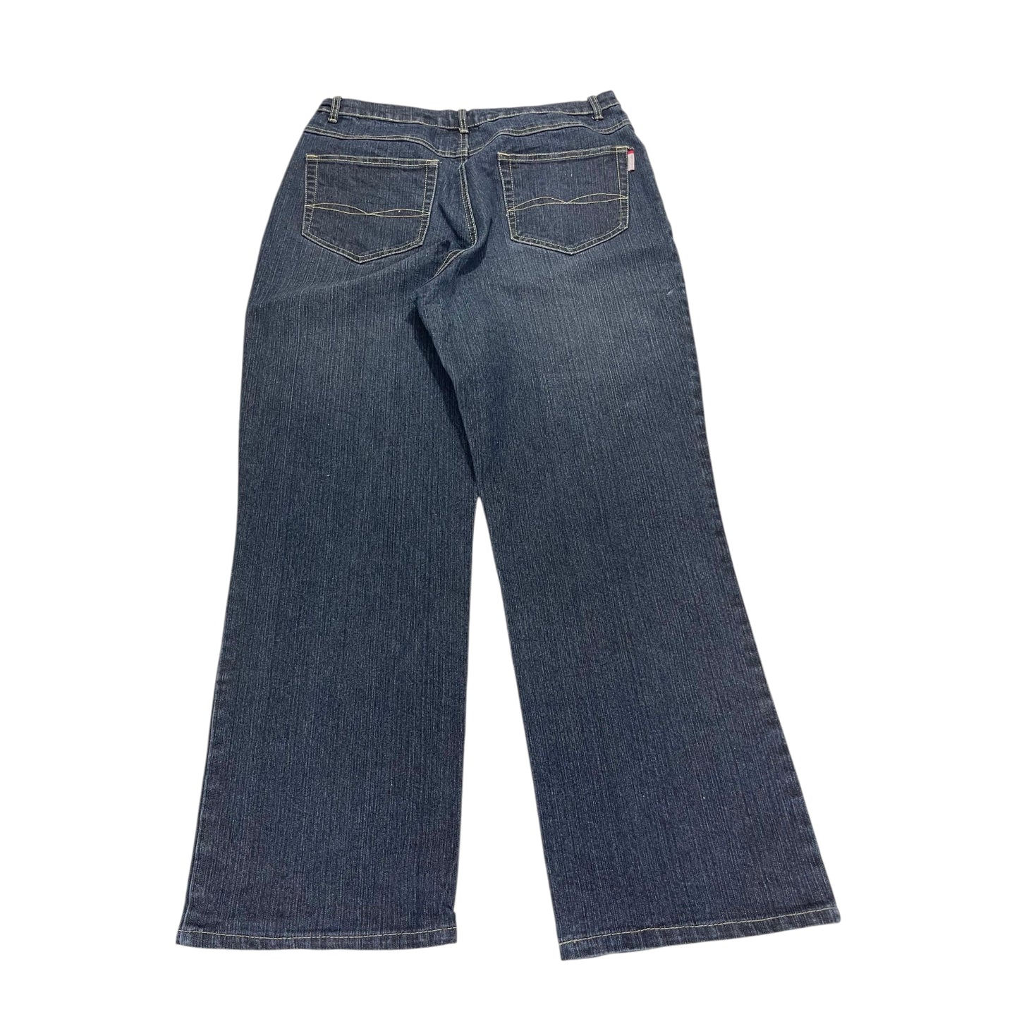 Y2K NETWORK BAGGY WIDE LEG JEANS (UK 14)