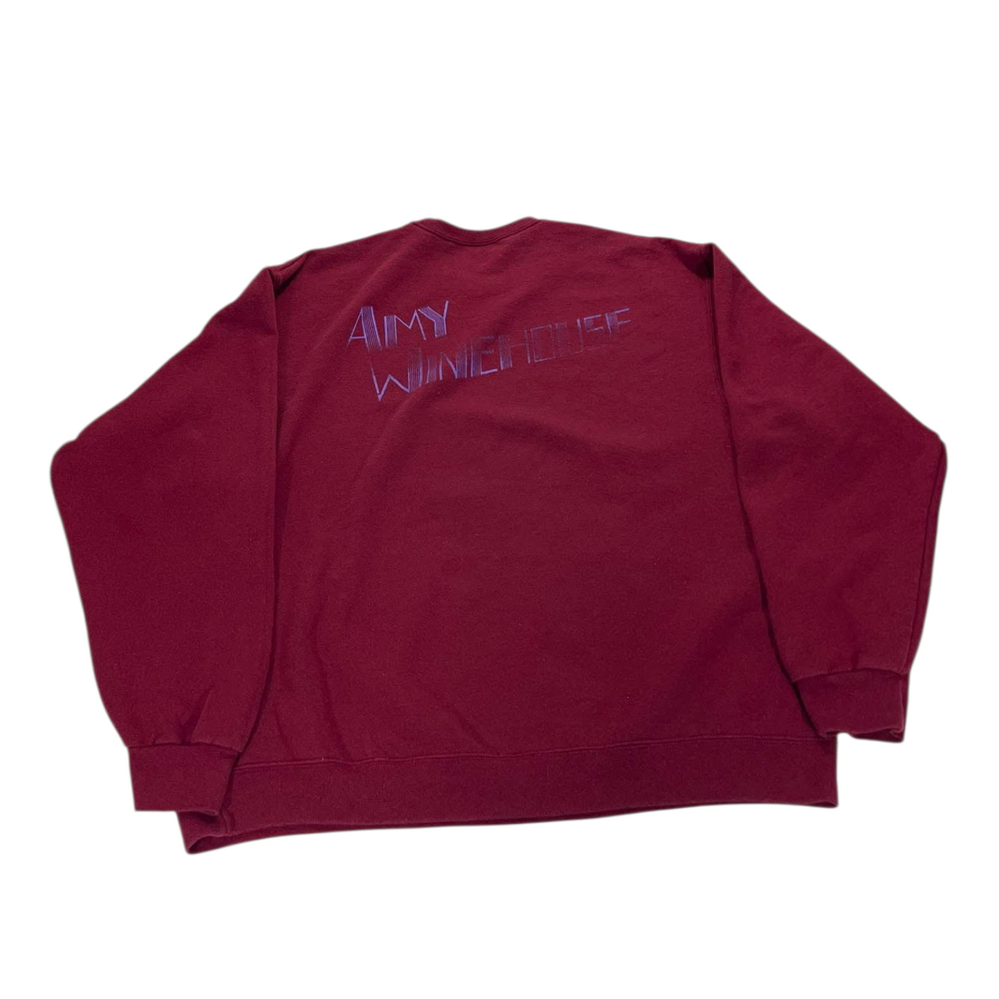 AMY WINEHOUSE BURGUNDY CREWNECK (XL)
