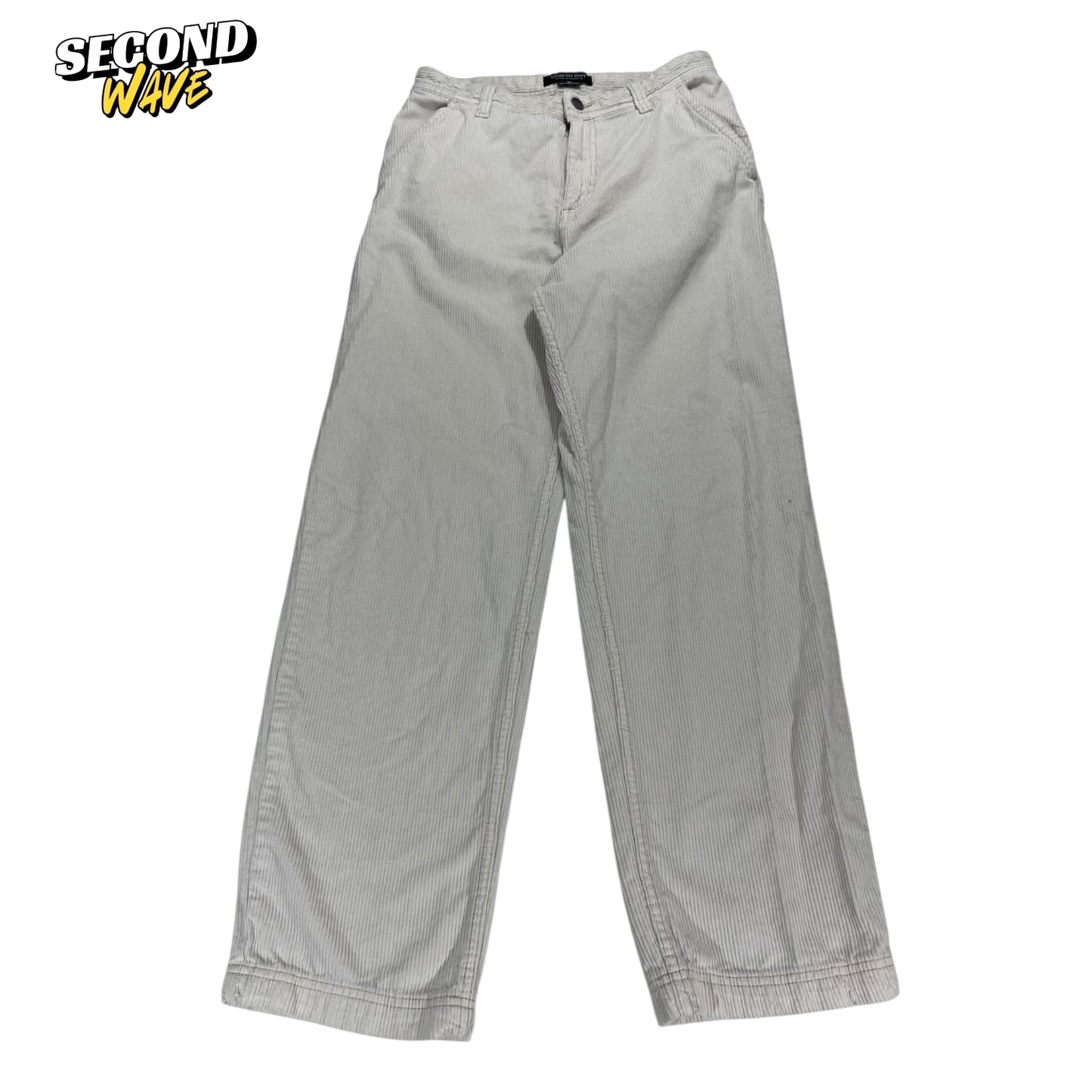 COTTON ON CORDUROY WIDE LEG TROUSERS (30)