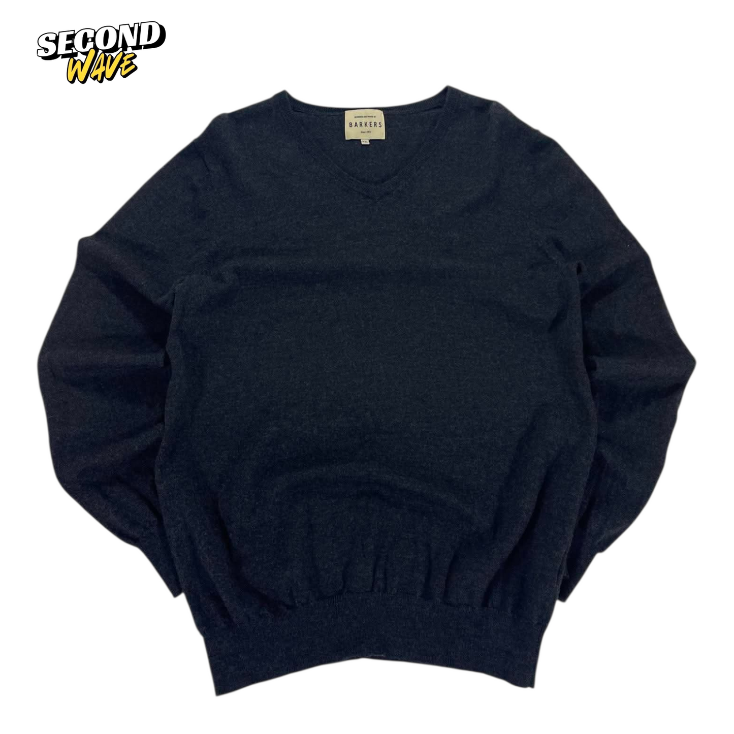 BARKERS WOOL V NECK SWEATER (L)