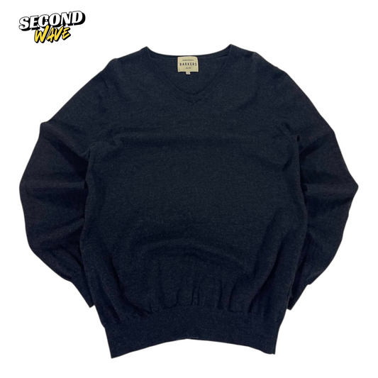 BARKERS WOOL V NECK SWEATER (L)