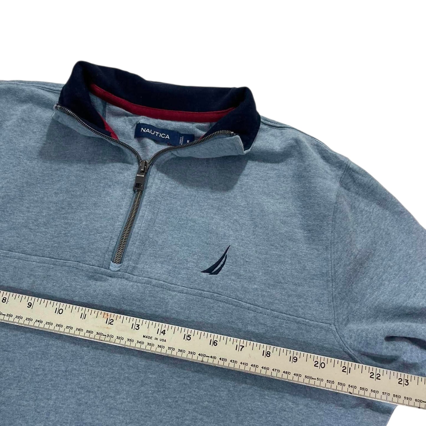 VINTAGE NAUTICA QUARTER ZIP SWEATSHIRT (M)