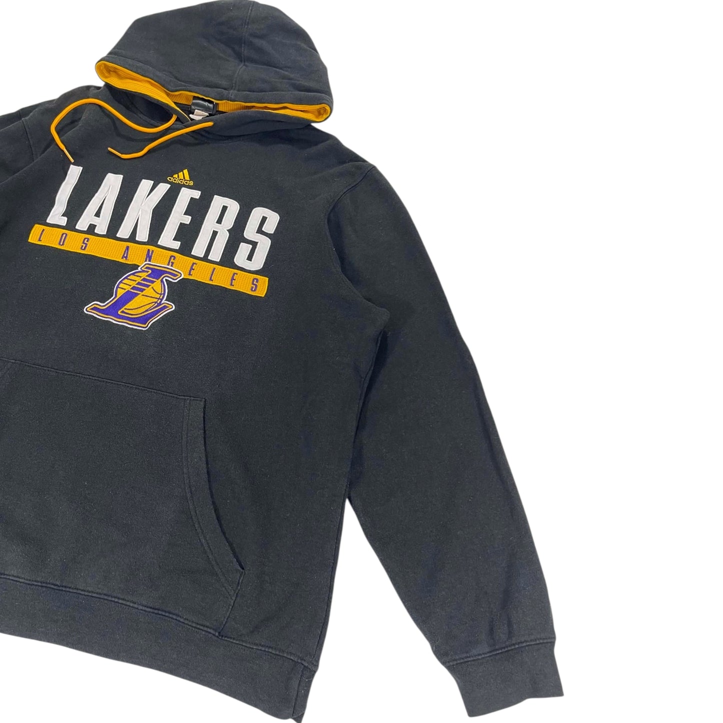 VINTAGE EMBROIDERED ADIDAS LOS ANGELES LAKERS HOODIE (L)
