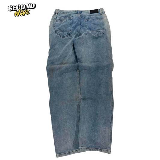 GARAGE BLUE DENIM JEANS WITH A RELAXED FIT (28)