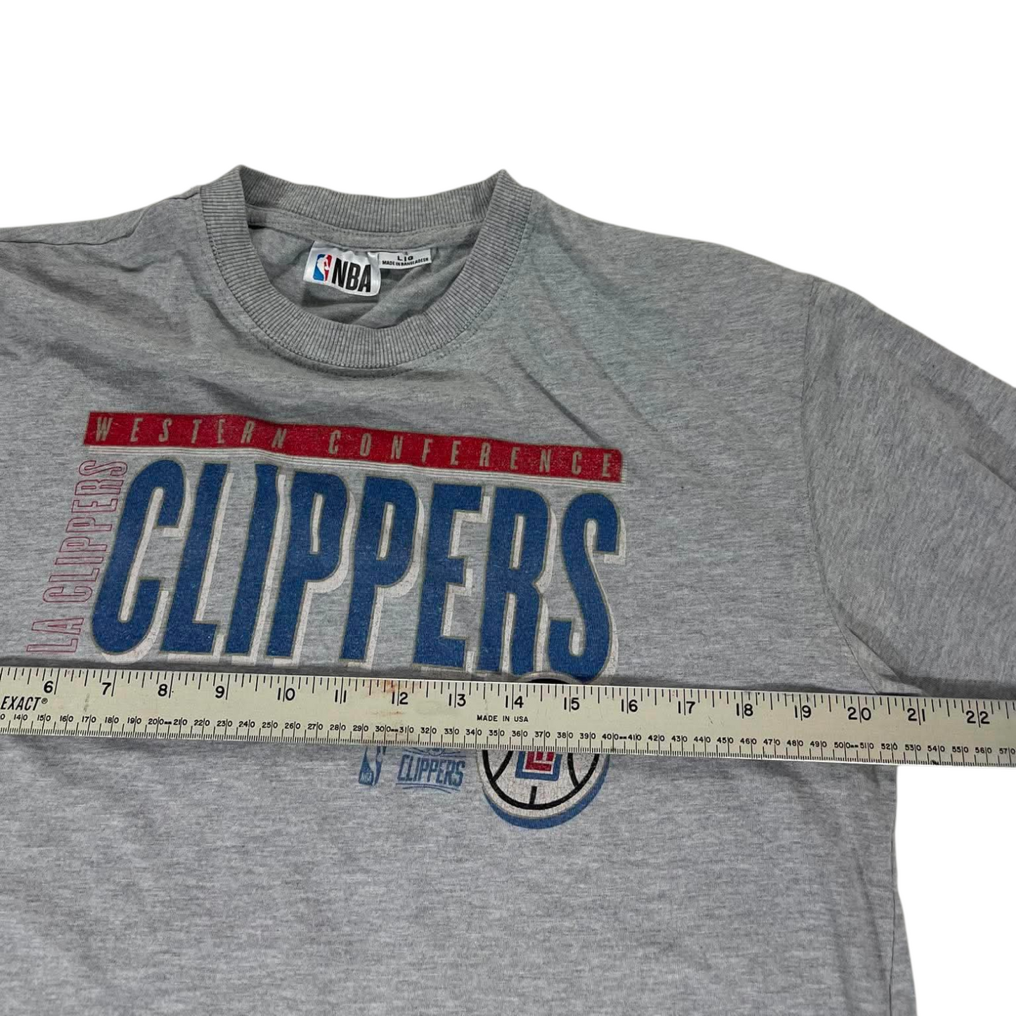 VINTAGE NBA LA CLIPPERS GREY TEE (M)