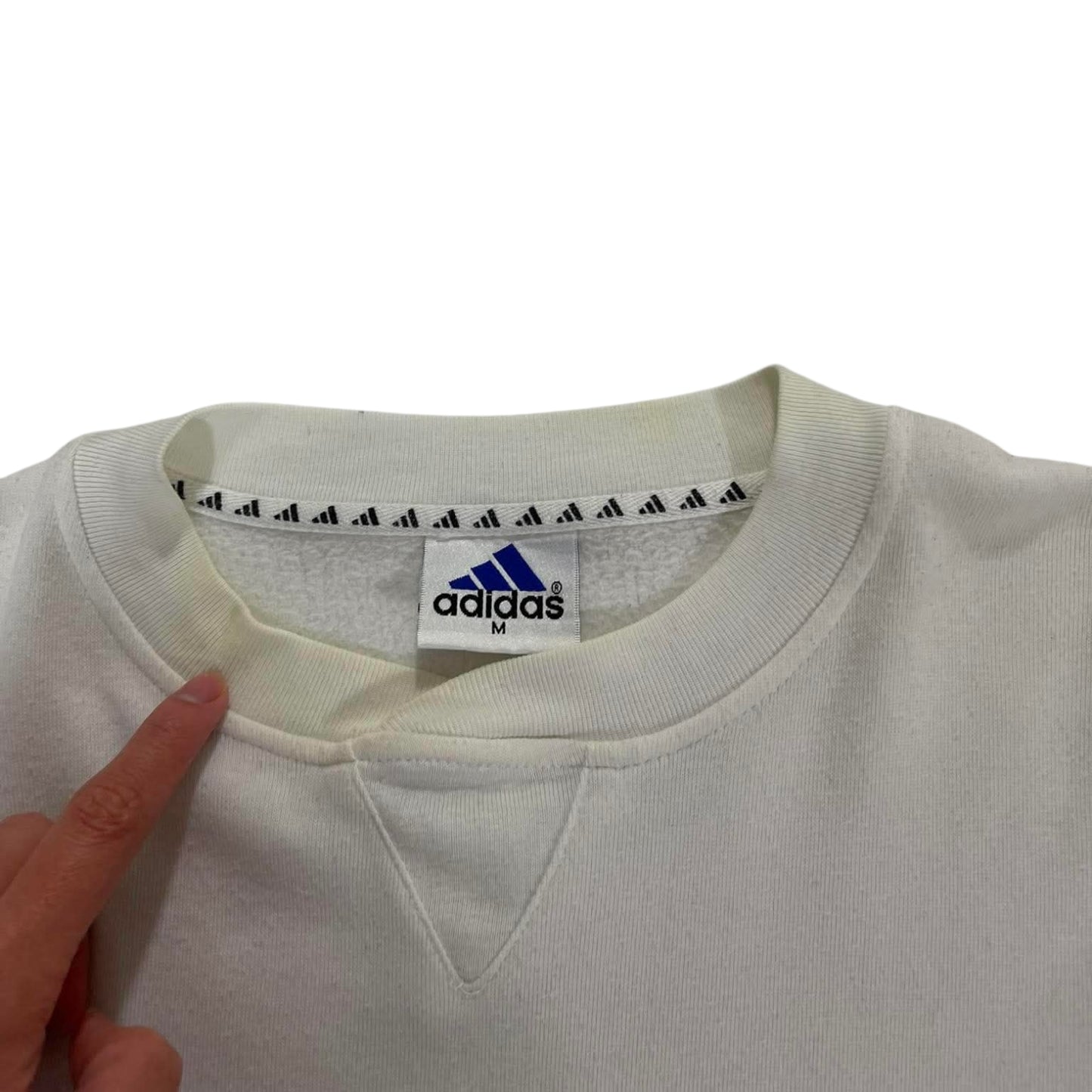 ADIDAS GOLF WHITE CREWNECK (M)