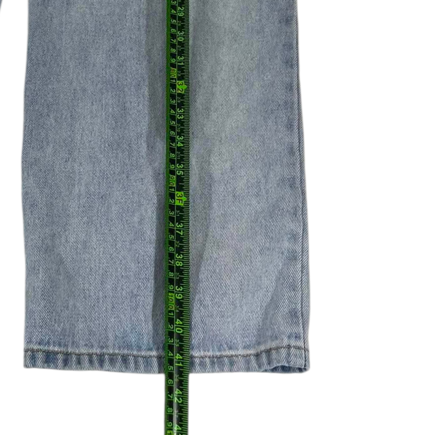 GLASSONS WIDE LEG BLUE DENIM JEANS (14)