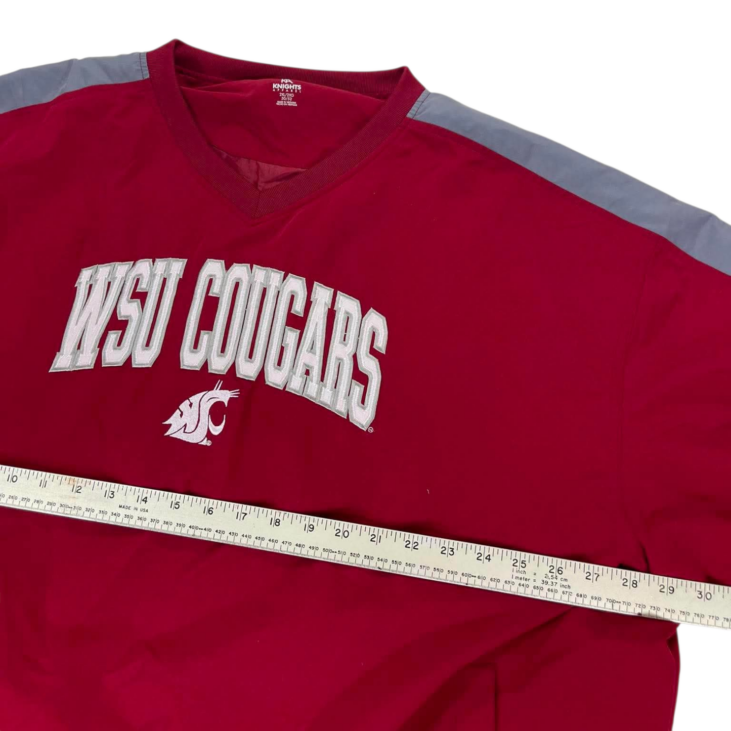 VINTAGE WASHINGTON STATE COUGARS RED CREWNECK PULLOVER (XXL)