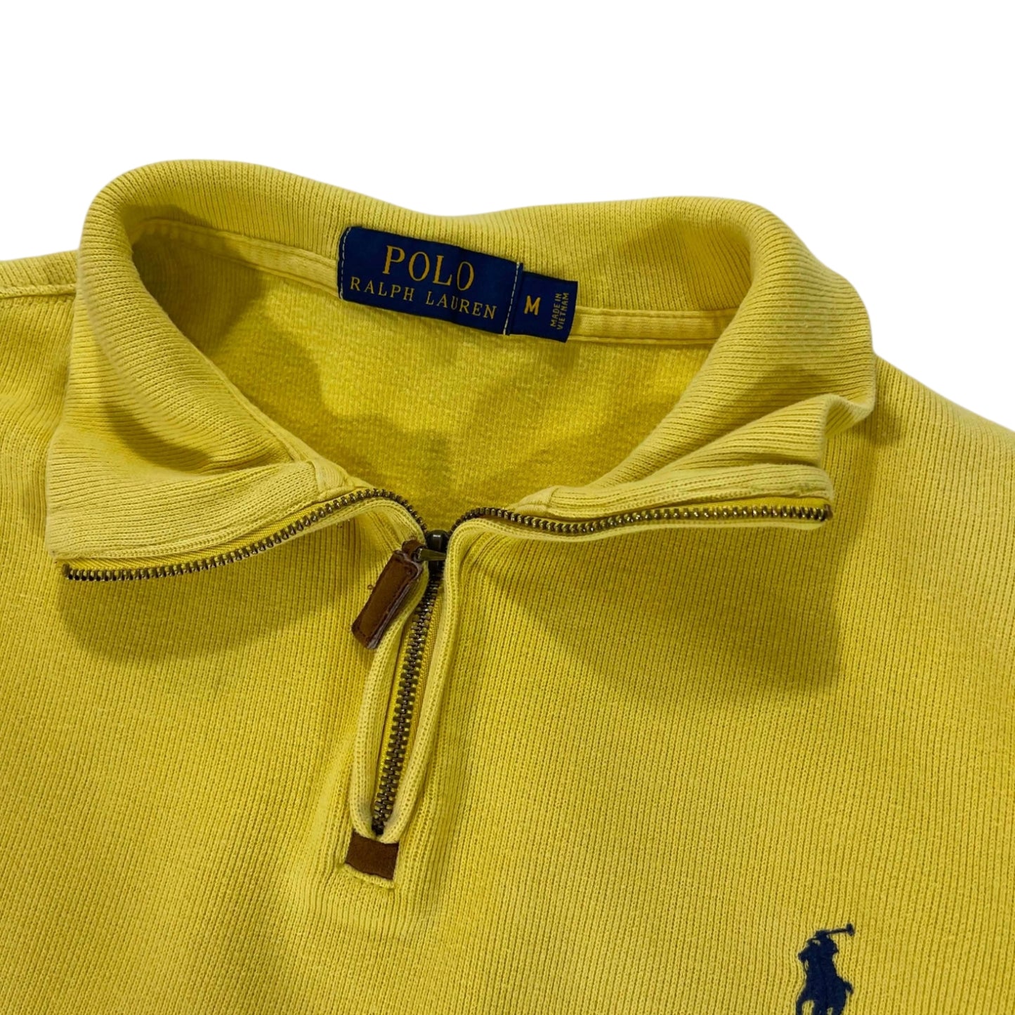POLO RALPH LAUREN YELLOW QUARTER ZIP (M)