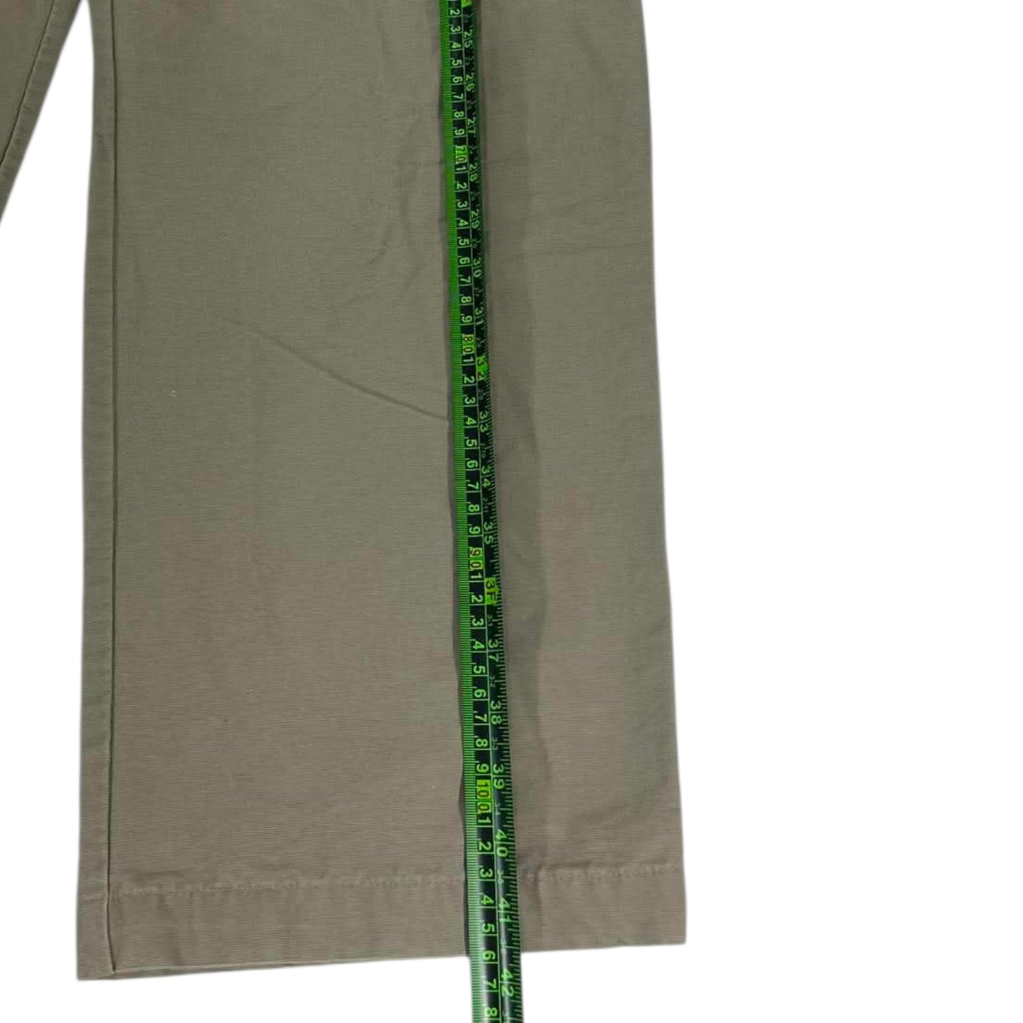 VINTAGE LOGAN KHAKI WIDE LEG CHINO PANTS (40)