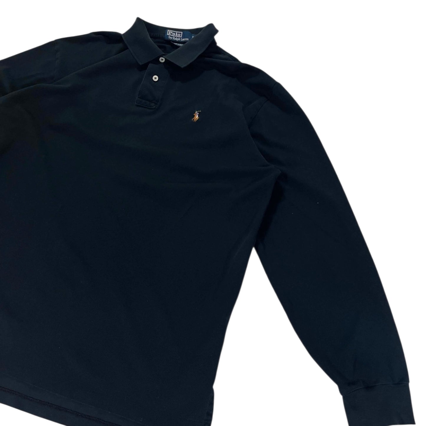 VINTAGE POLO RALPH LAUREN BLACK LONG SLEEVE (L)