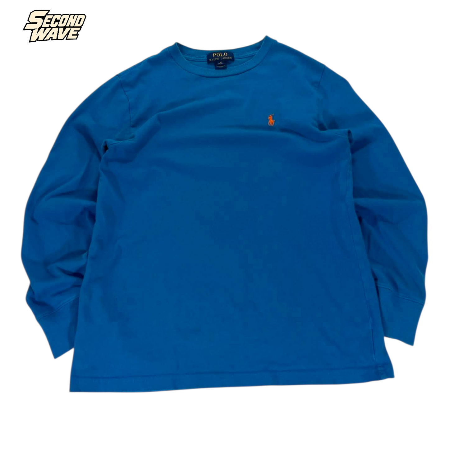 POLO RALPH LAUREN BLUE CREWNECK (M)
