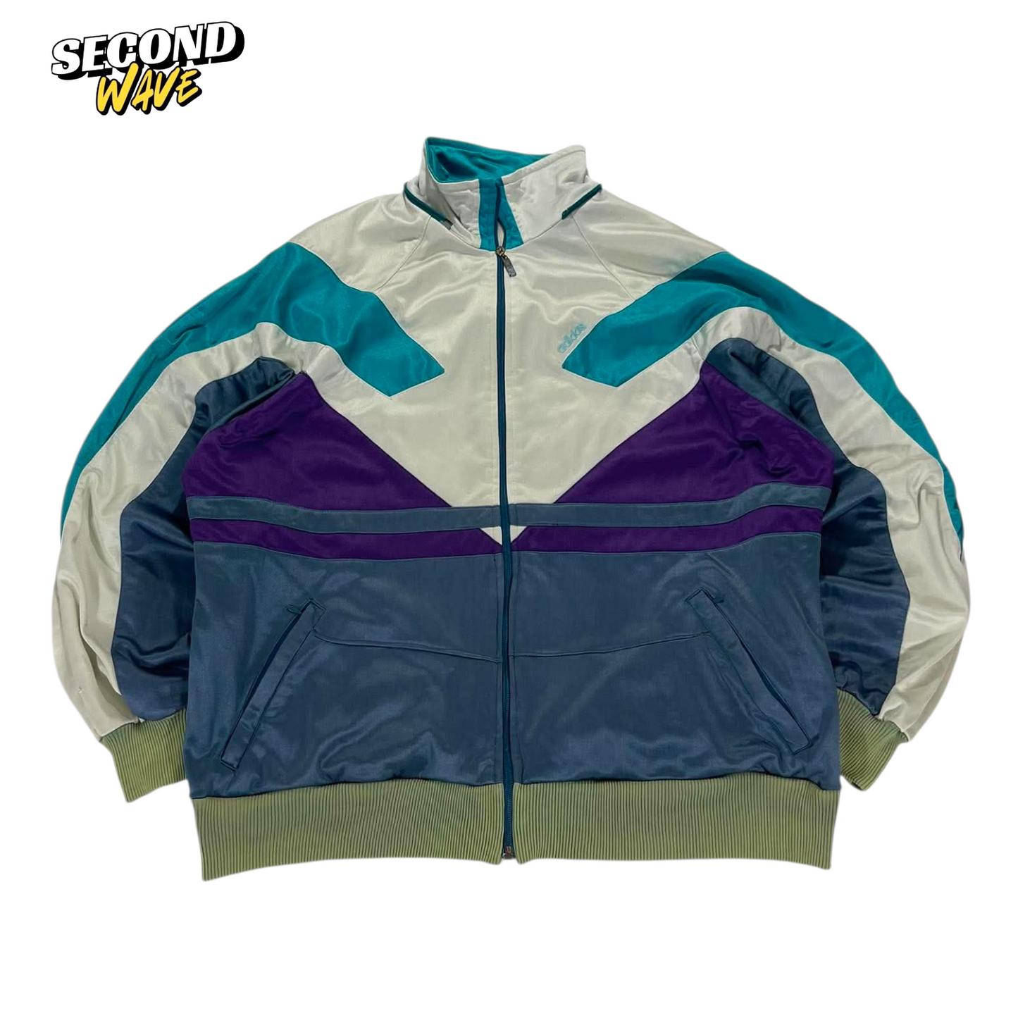 VINTAGE ADIDAS EQUIPMENT MULTICOLOURED TRACK JACKET (M)
