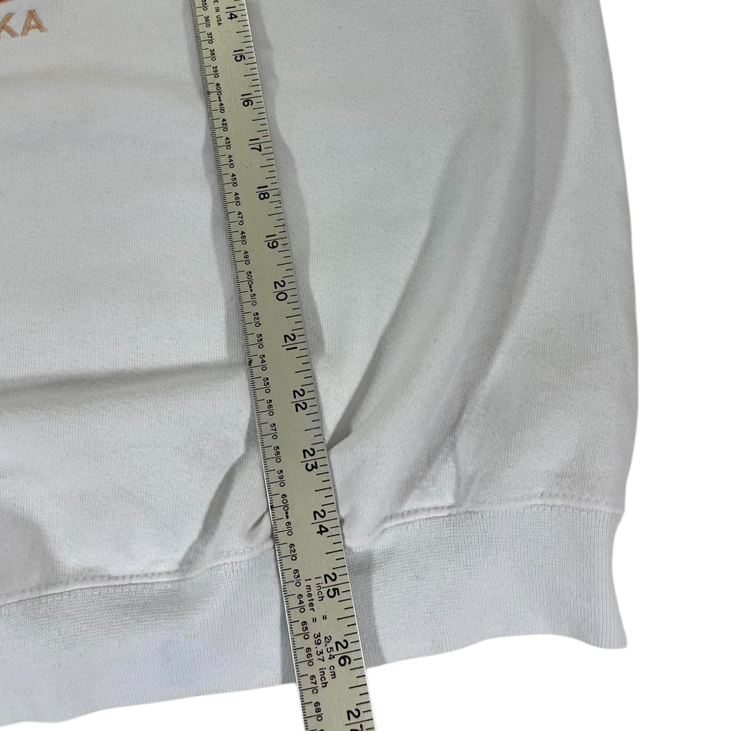 VINTAGE EMBROIDERED HARD ROCK CAFE OSAKA WHITE SWEATSHIRT (L)
