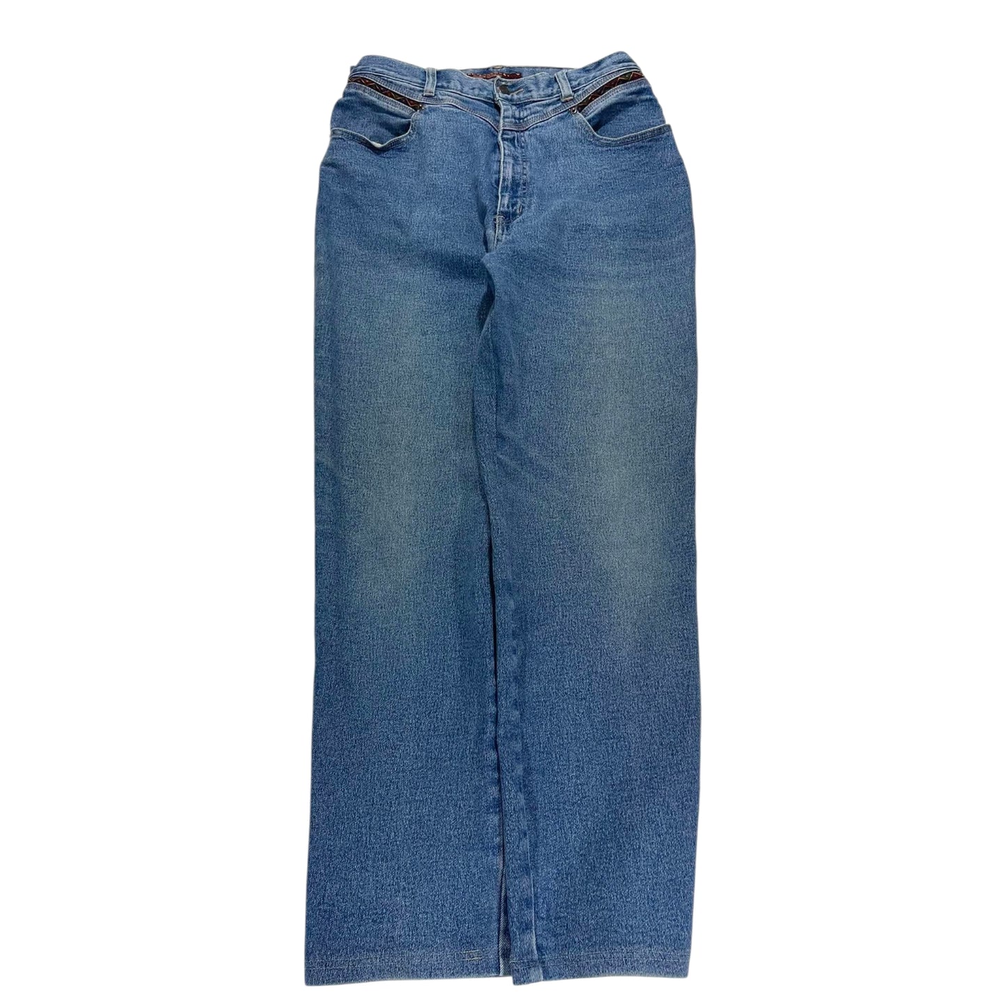 VINTAGE OKE BLUE DENIM JEANS (30)